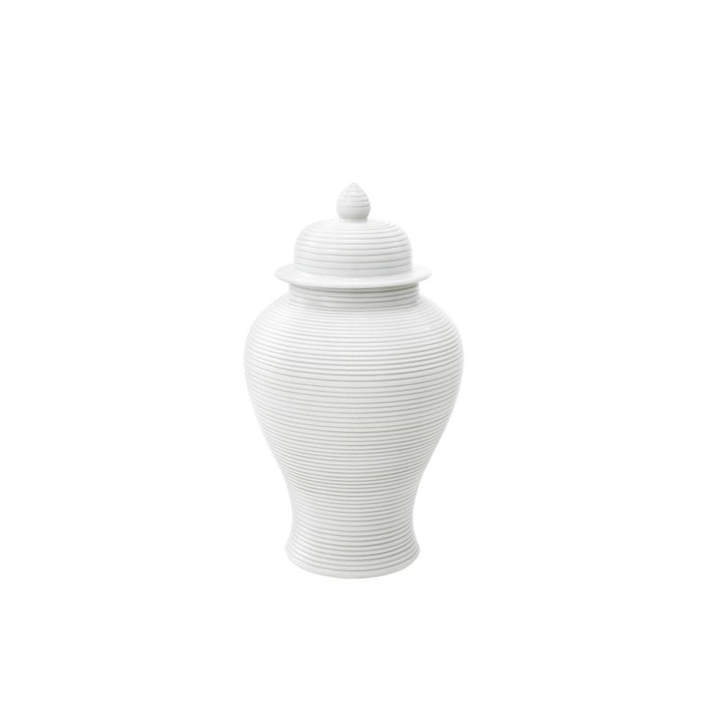 Jar Celestine S, White Porcelain