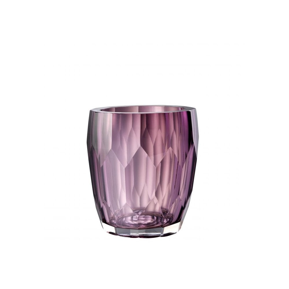 Vase Marquis, Hand Cut Glass, Purple Colour