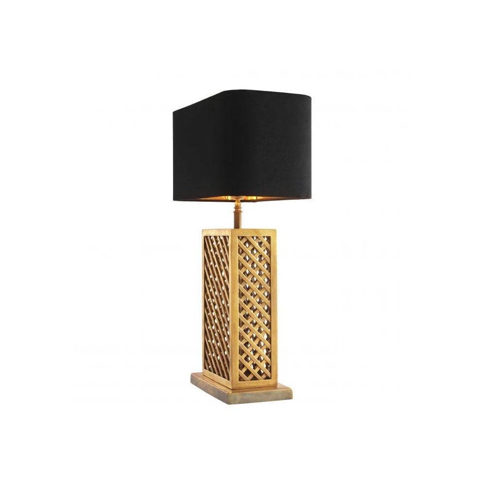 Table Lamp Idyllwild, Vintage Brass Finish