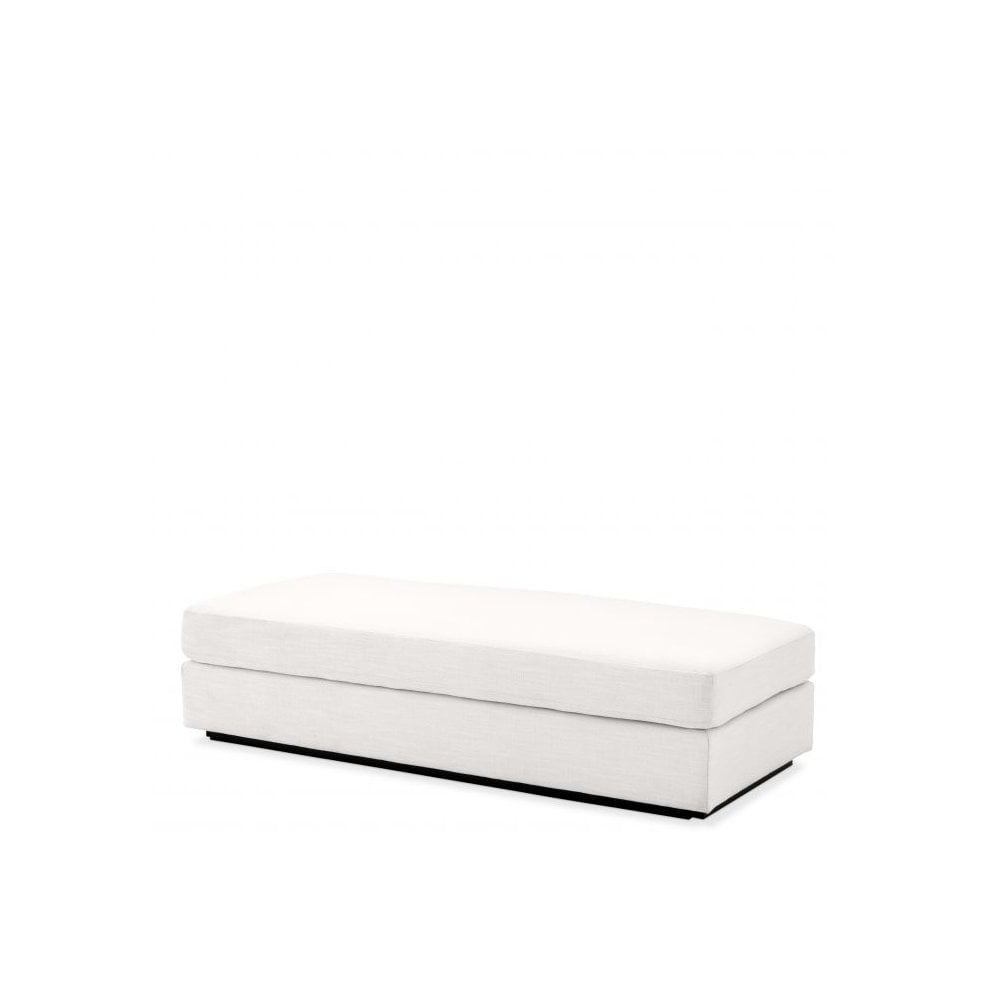 Ottoman Vista Grande, Avalon White, Black Base