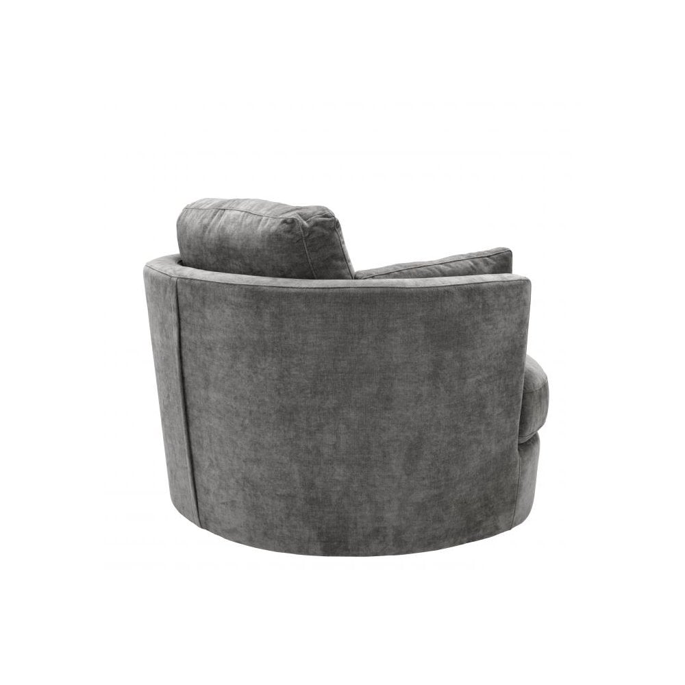 Swivel Chair Clarissa, Clarck Grey, Swivel Base