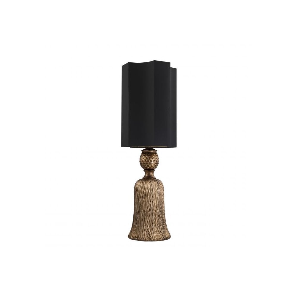 Table Lamp Fiocchi, Antique Gold Finish