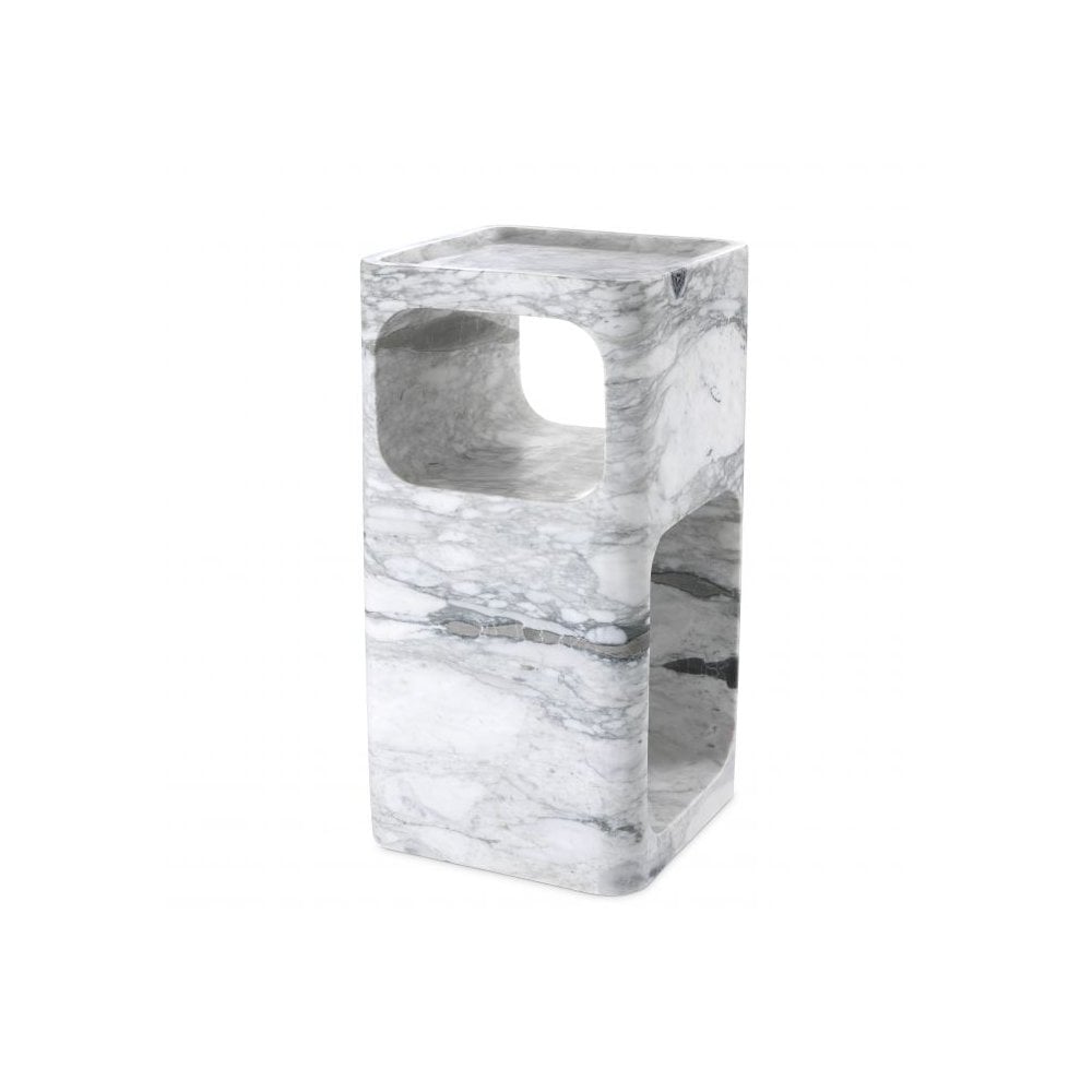 Side Table Adler, White Marble