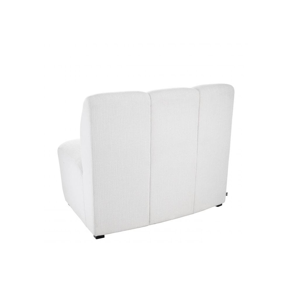 Modular Sofa Lando, Avalon White, Black Legs