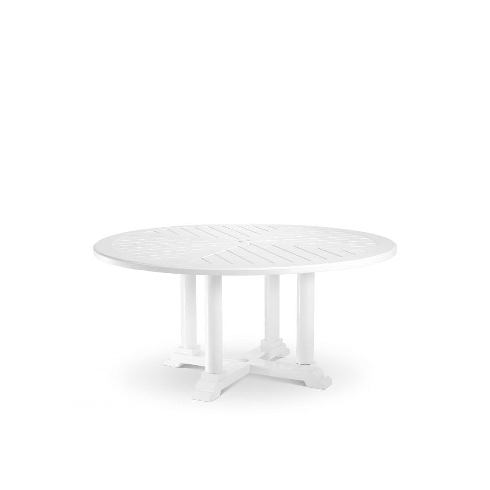 Dining Table Bell Rive ø 160 cm, White Finish