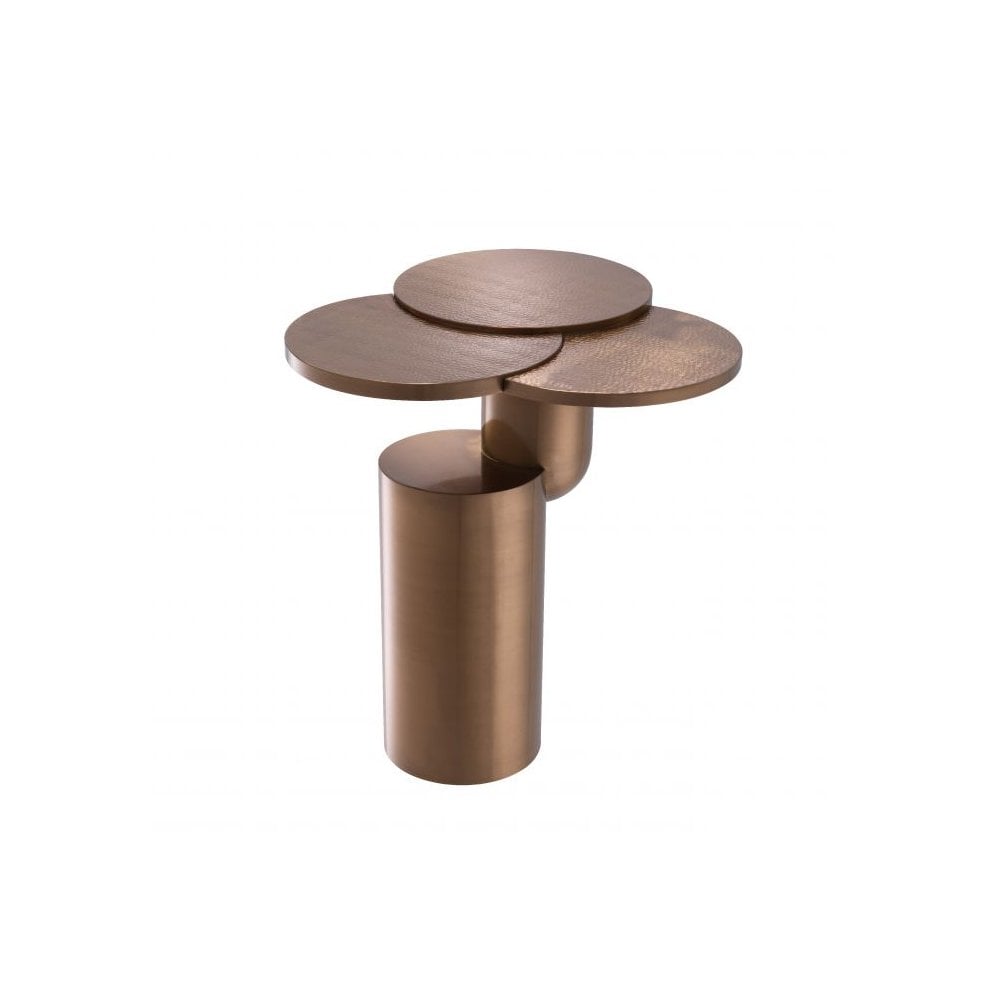 Side Table Armstrong, Brushed Copper Finish