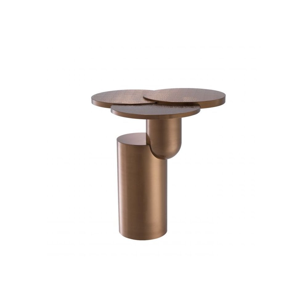 Side Table Armstrong, Brushed Copper Finish