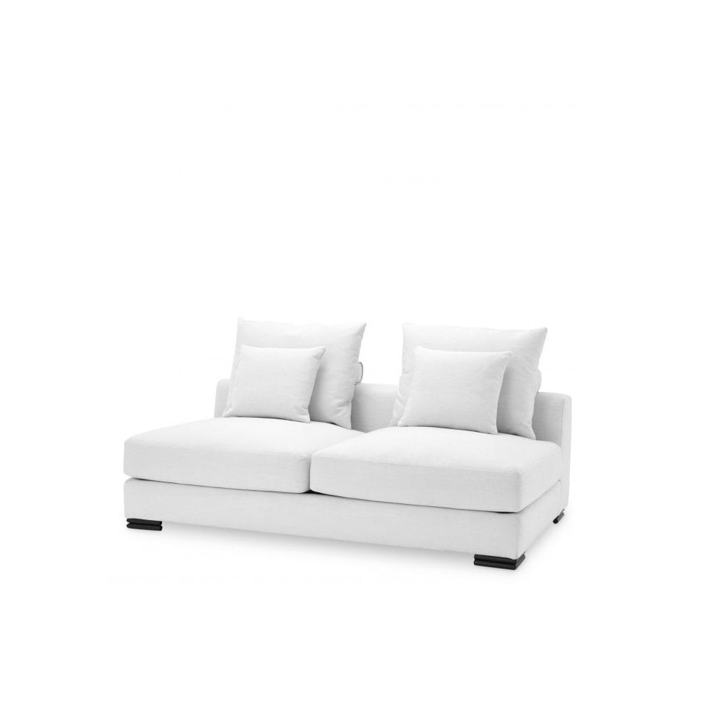 Sofa Clifford 2-seater, Avalon White, Black Feet