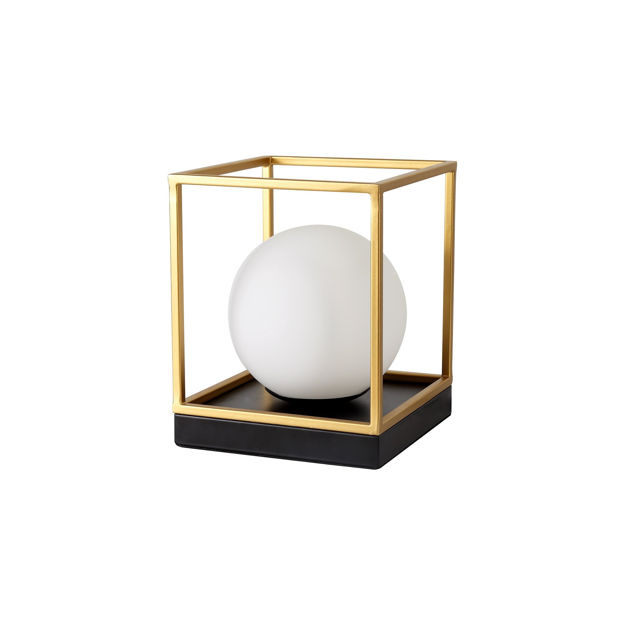 Table Lamp, 1 Light E14, Matt Black/Painted Gold