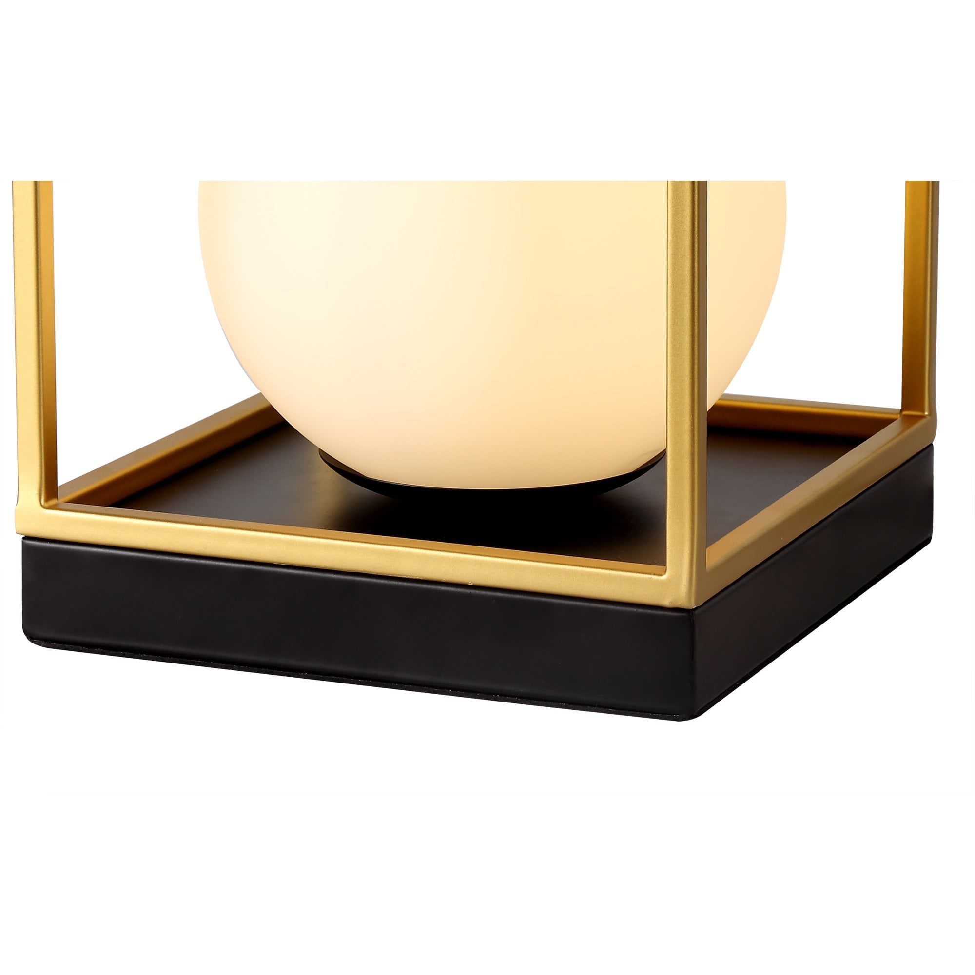 Table Lamp, 1 Light E14, Matt Black/Painted Gold