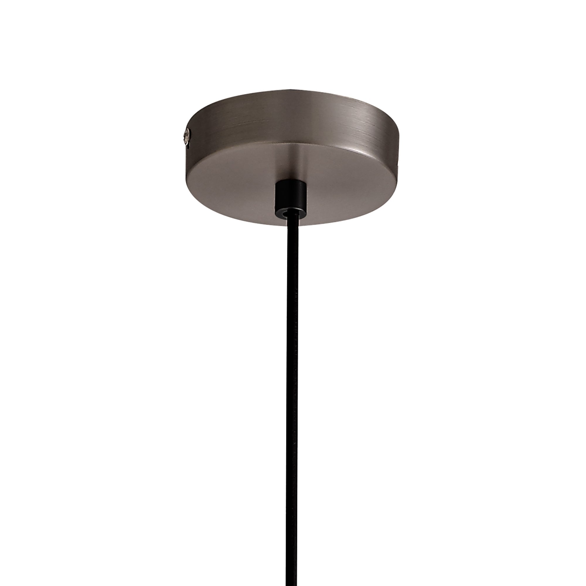 Single Pendant, 1 Light Adjustable E27, Satin Nickel