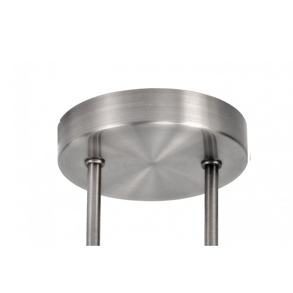 Semi-Flush Ceiling Light, 4 x G9, Polished Chrome/Smoked Glass