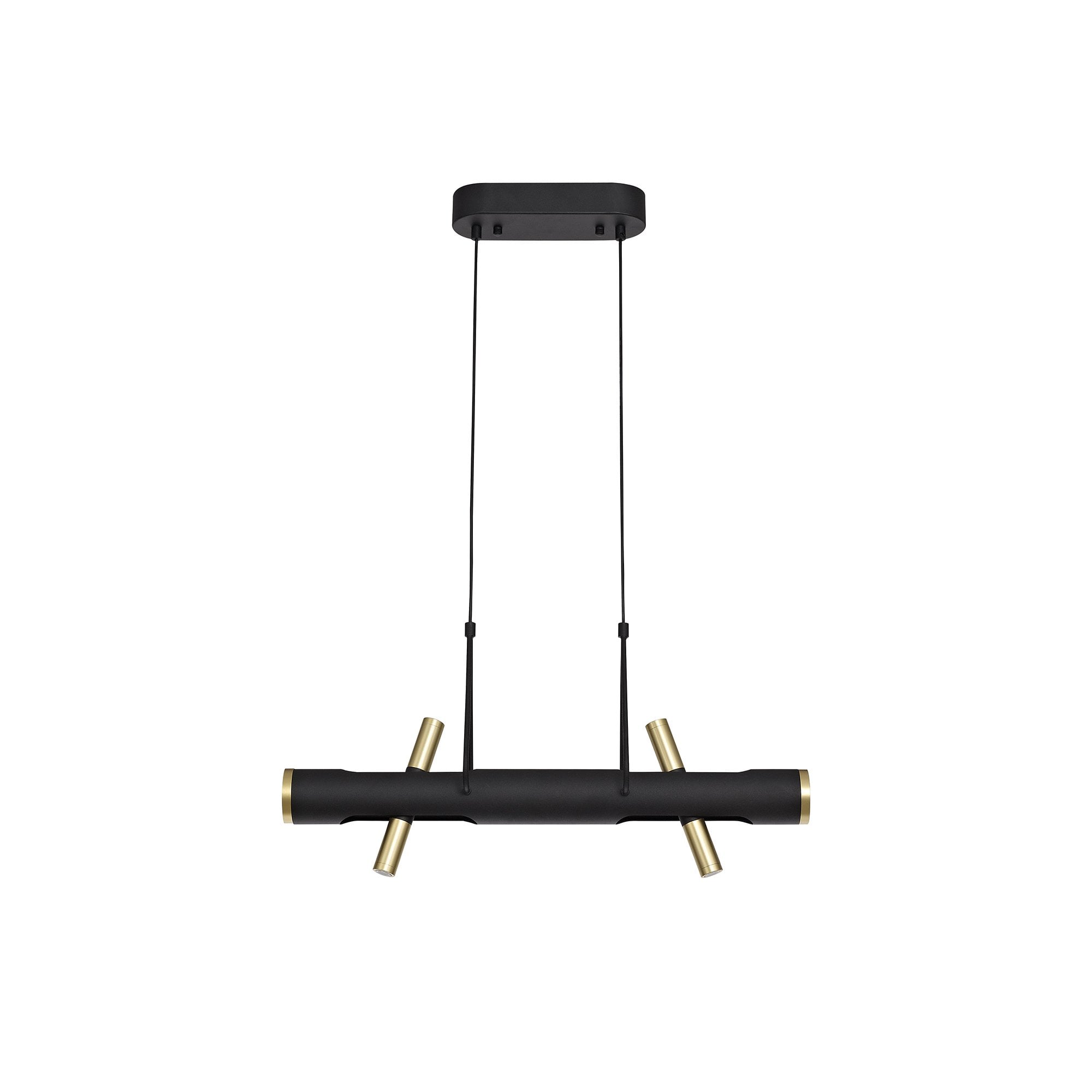 Pendant, 4 x 2W LED, 3000K, 1120lm, Sand  Black/Gold, 3yrs Warranty