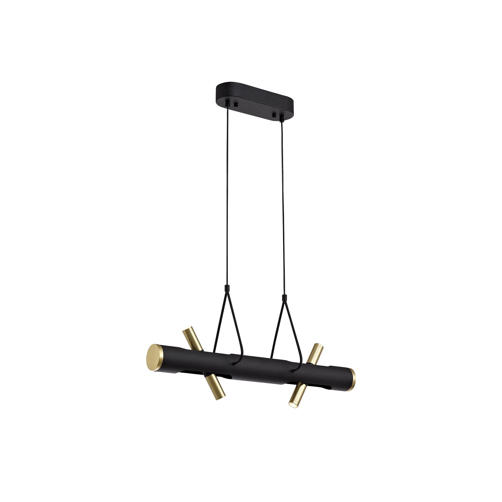 Pendant, 4 x 2W LED, 3000K, 1120lm, Sand  Black/Gold, 3yrs Warranty