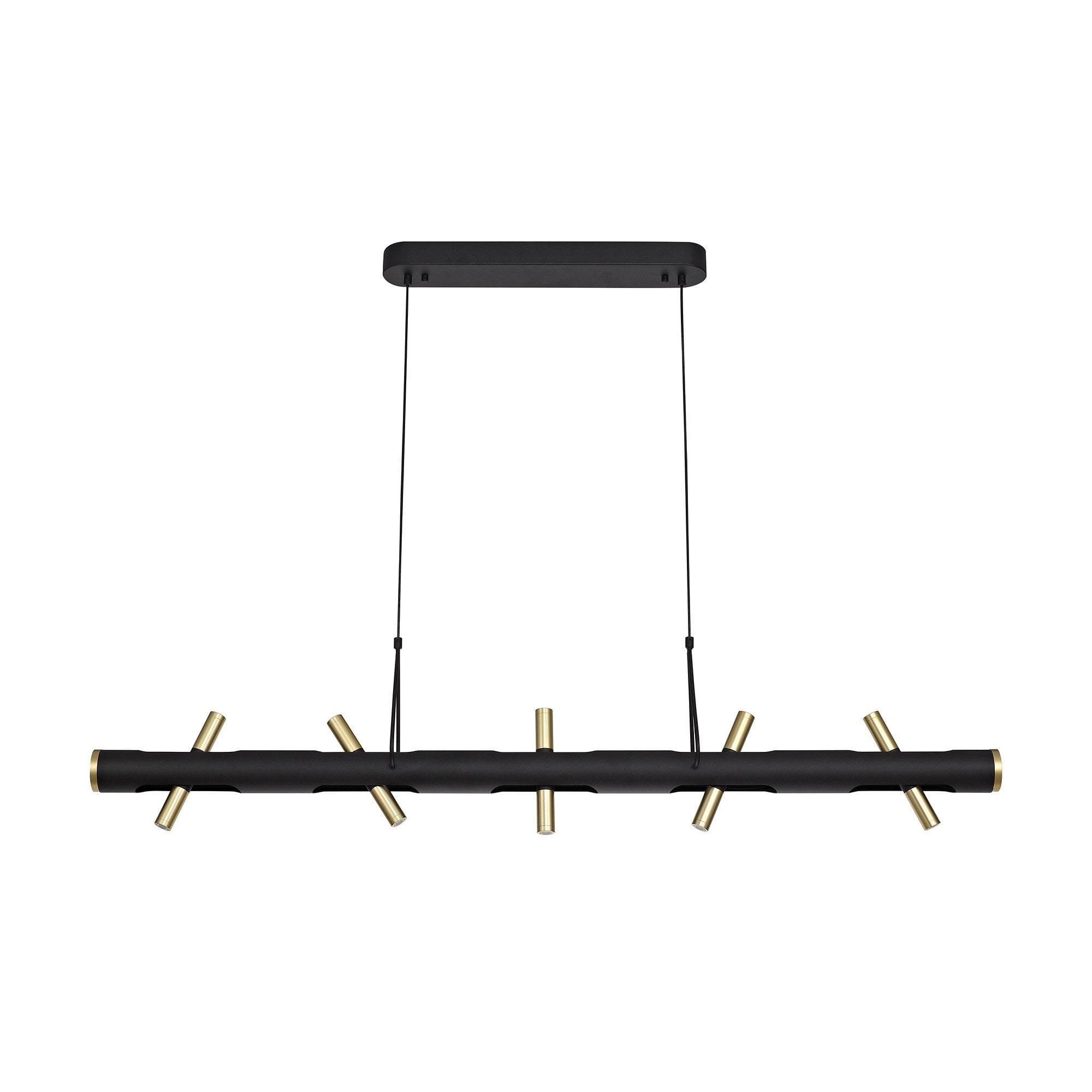 Pendant, 10 x 2W LED, 3000K, 2800lm, Sand Black/Gold, 3yrs Warranty