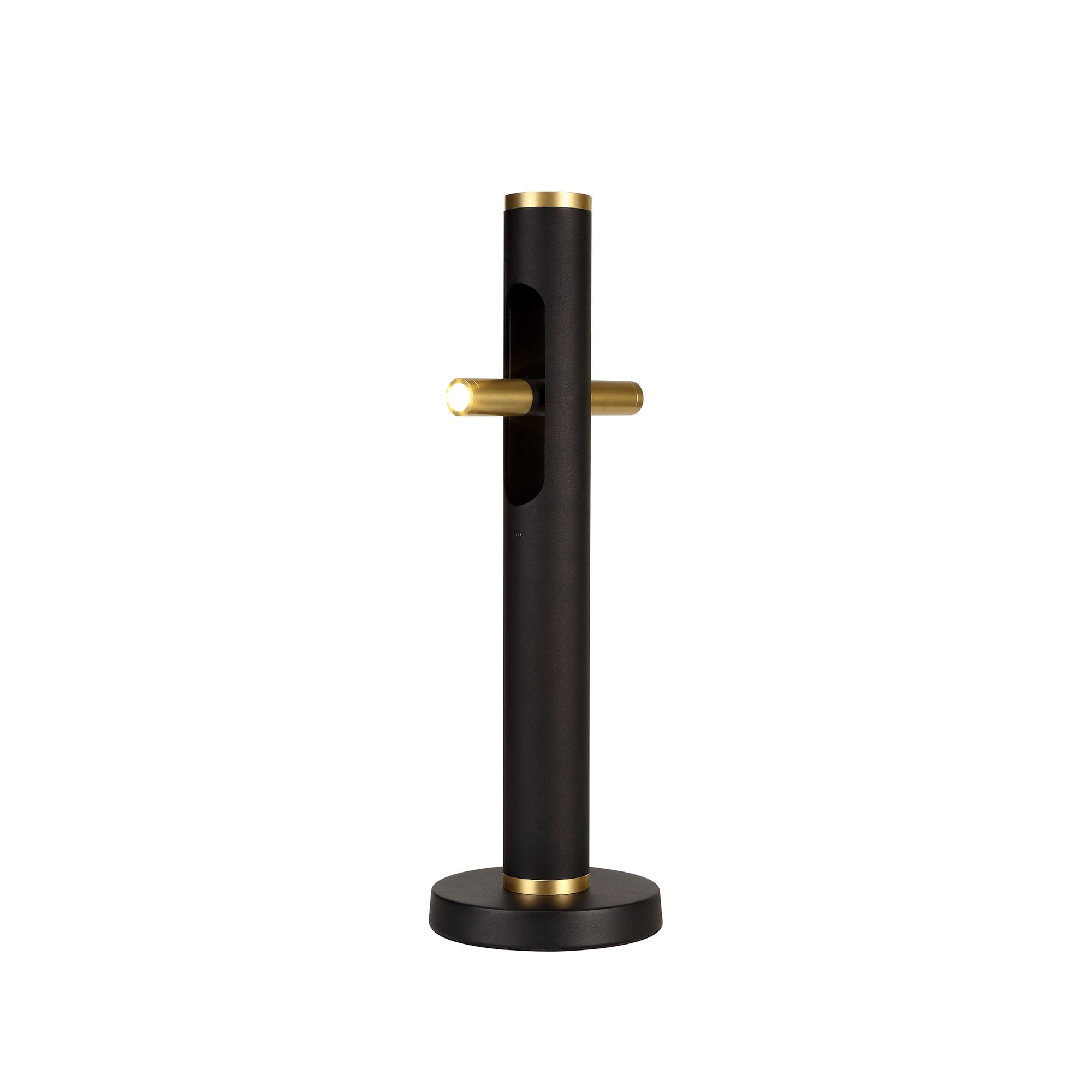 Table Lamp, 2 x 2W LED, 3000K, 560lm, Sand Black/Gold, 3yrs Warranty