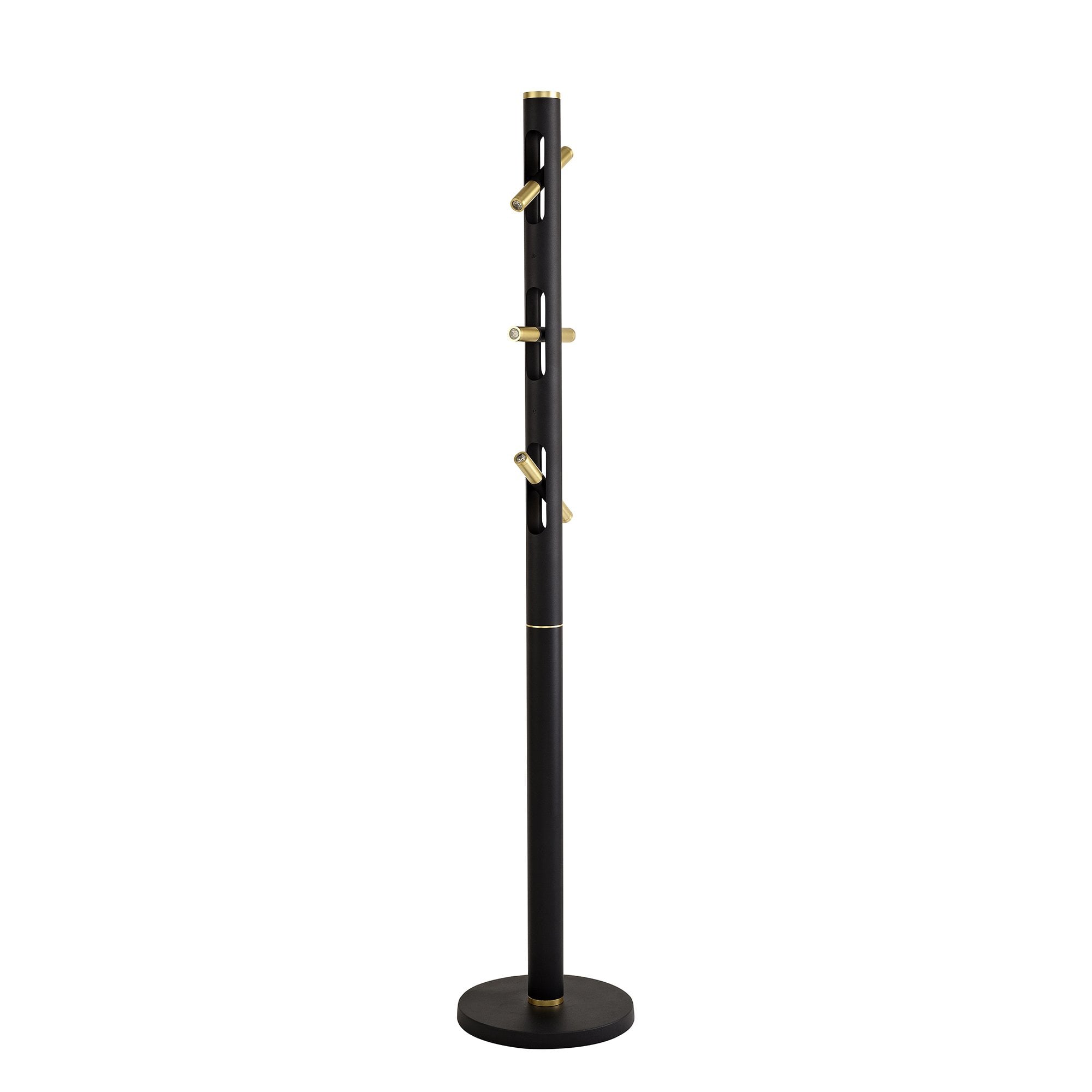 Floor Lamp, 6 x 2W LED, 3000K, 1680lm, Sand Black/Gold, 3yrs Warranty