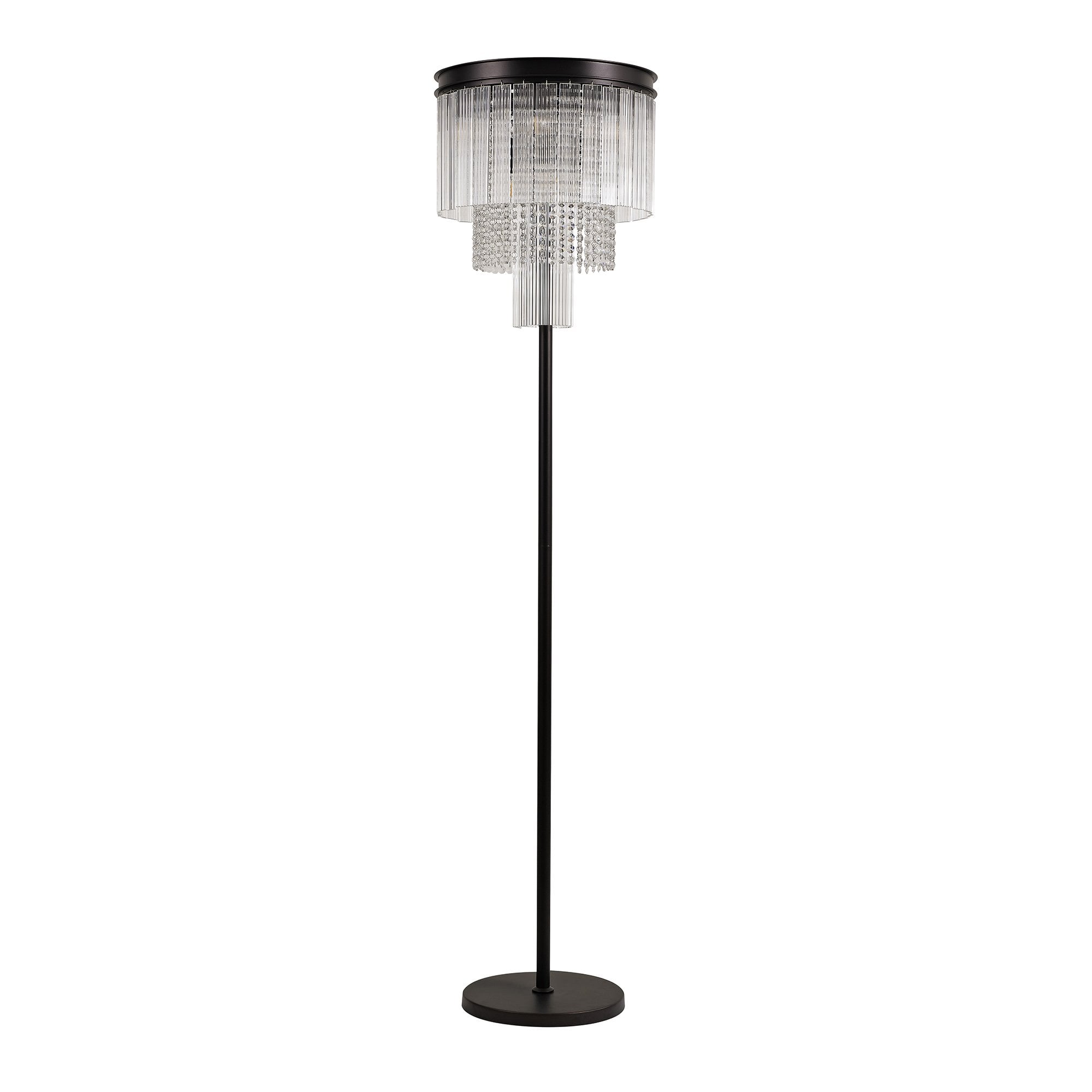 Floor Lamp, 9 Light E14, Brown Oxide