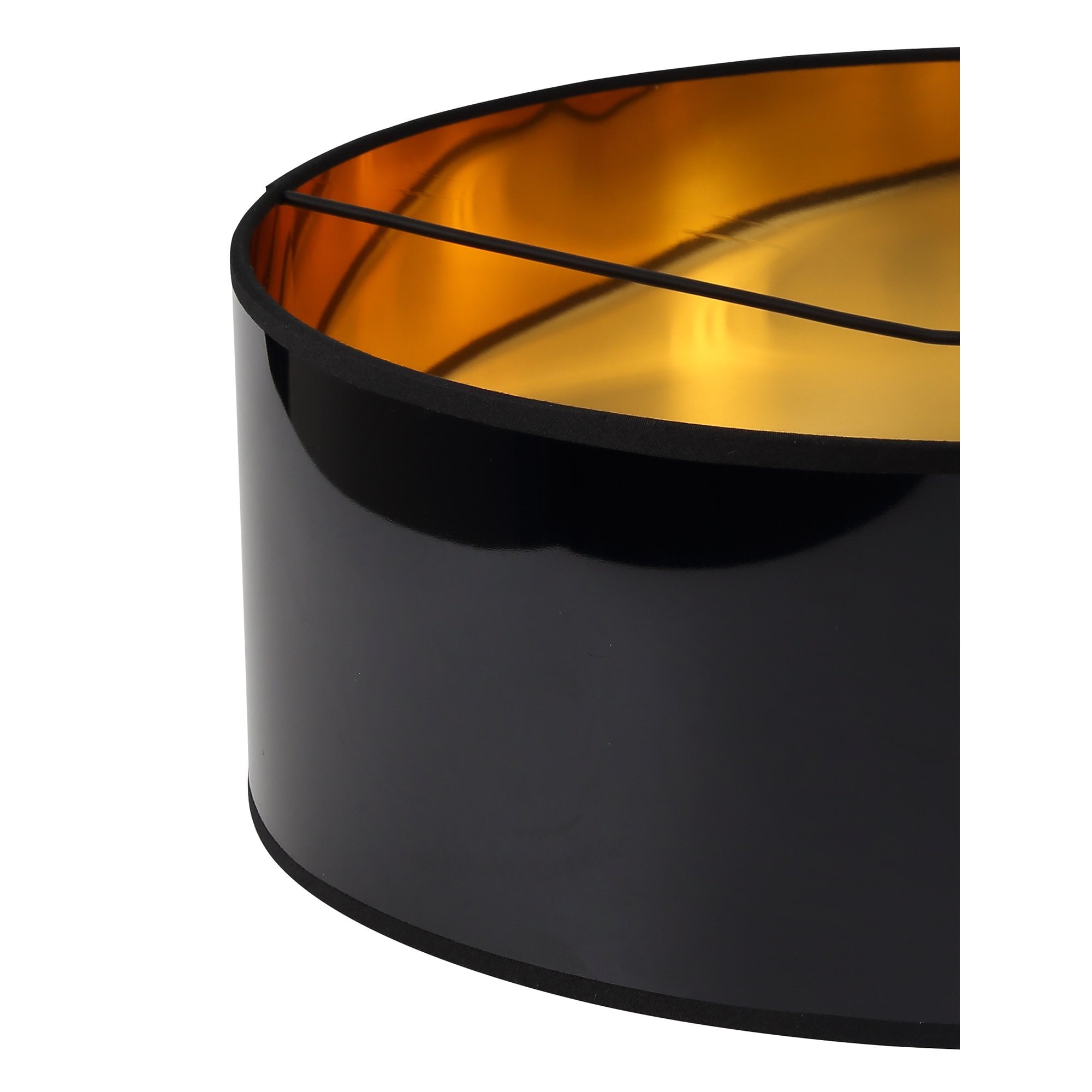 Round, 450 x 150mm Shade, Gold/Black