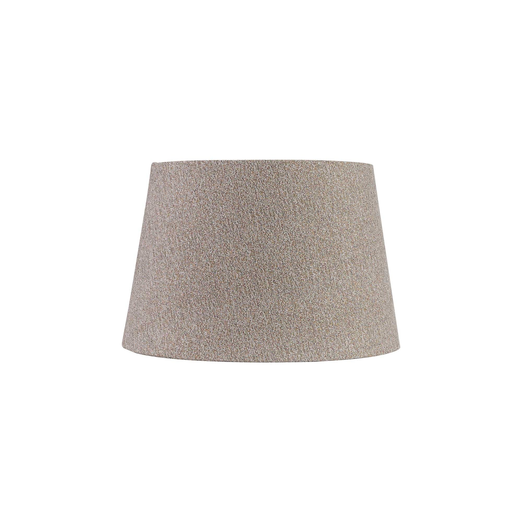 Round, 320/400 x 260mm Fabric Shade, Multi/White Laminate