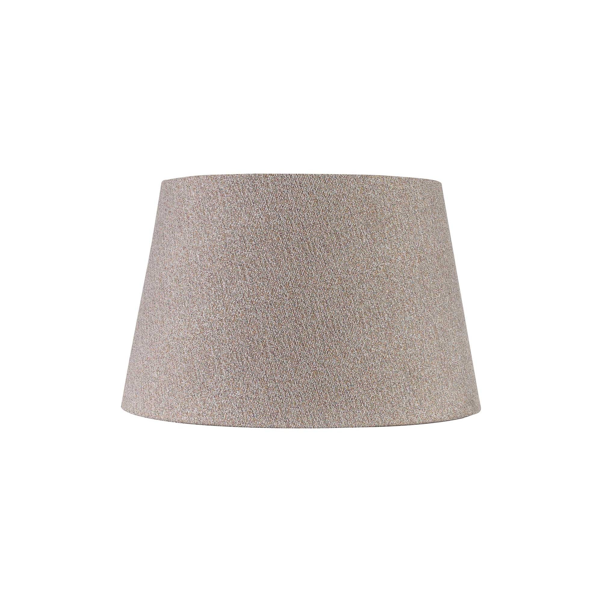 Round, 350/450 x 280mm Fabric Shade, Multi/White Laminate