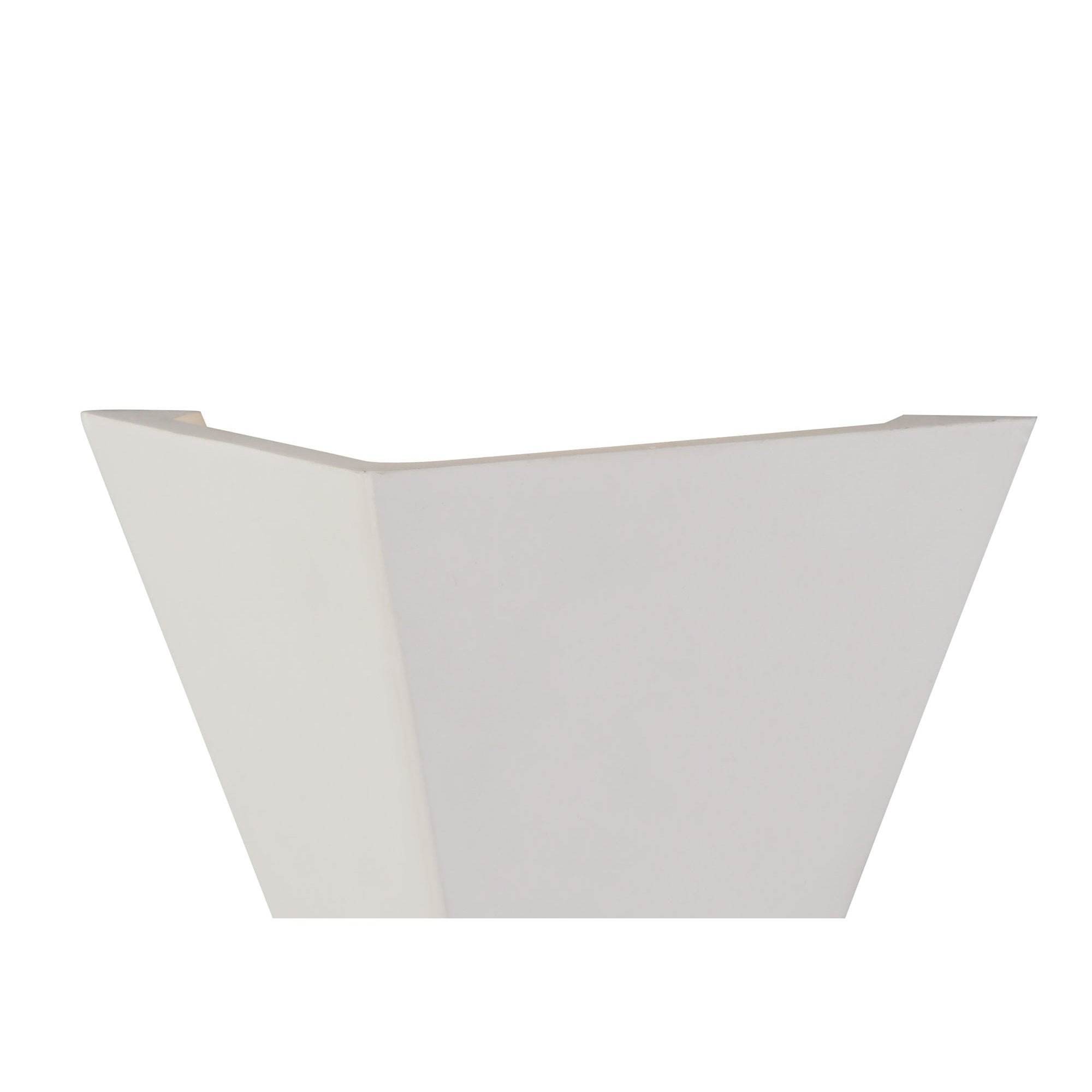 Triangle Wall Lamp, 1 x G9, White Paintable Gypsum