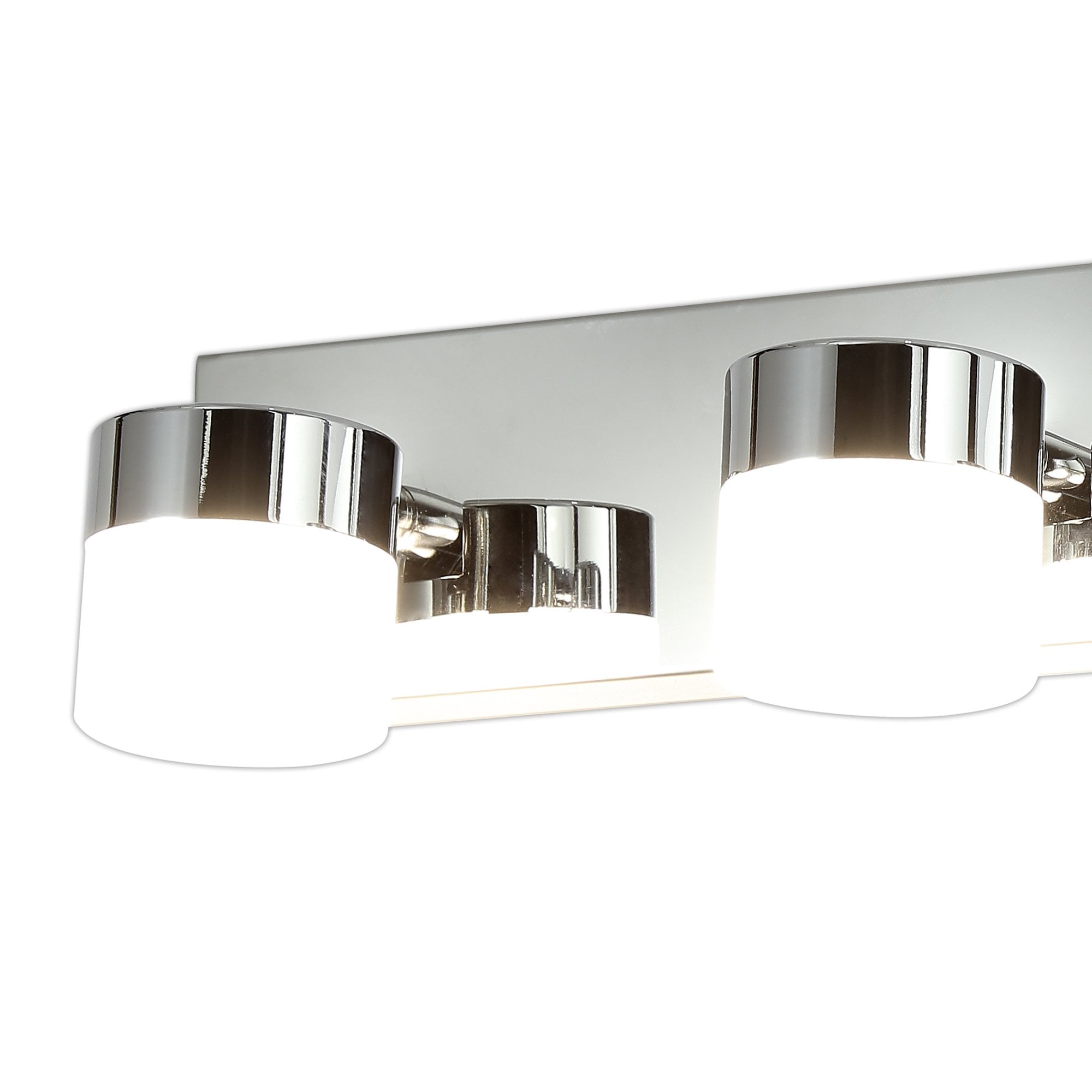 Wall Lamp Triple Adjustable, 3 x 5W LED, 4000K, 1275lm, IP44, Polished Chrome, 3yrs Warranty