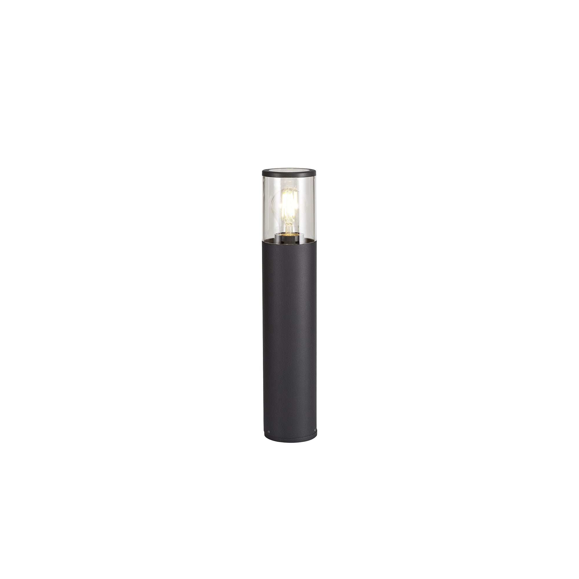 45cm Post Lamp 1 x E27, IP54, Anthracite/Smoked, 2yrs Warranty