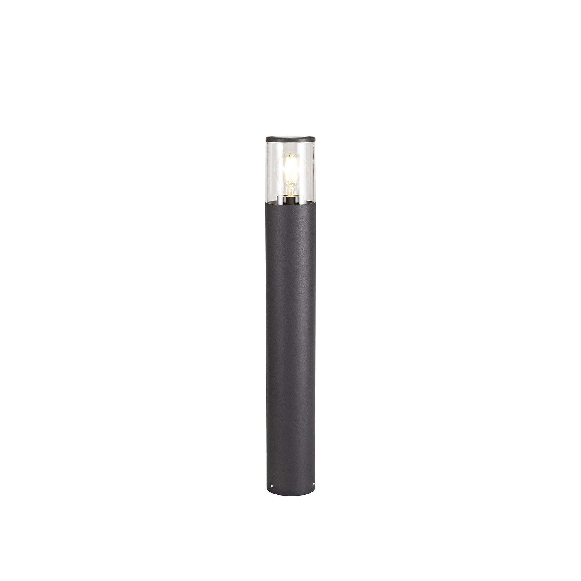 65cm Post Lamp 1 x E27, IP54, Anthracite/Smoked, 2yrs Warranty