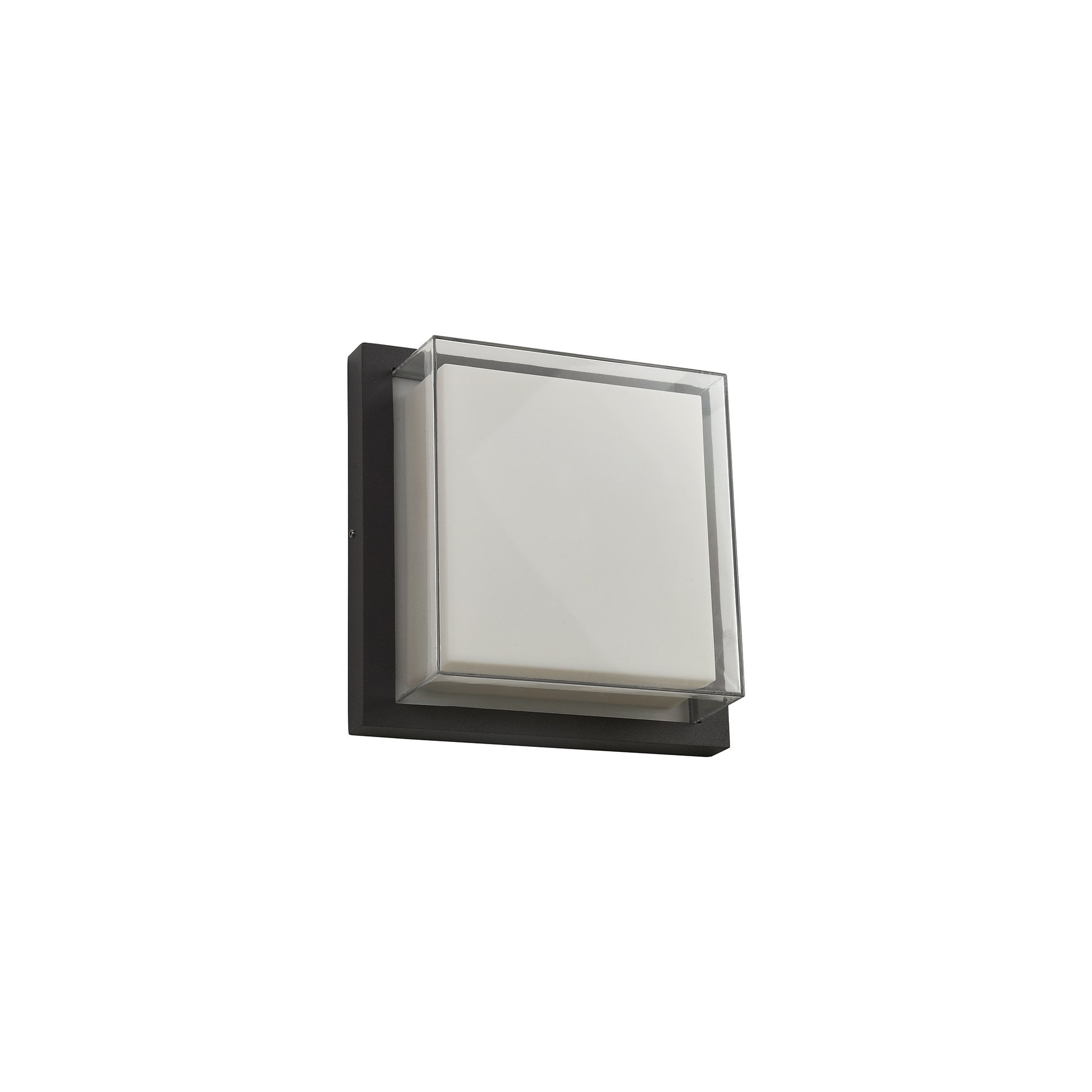 Wall Lamp, 1 x 16W LED, 3000K, 1135lm, IP65, Anthracite/Opal/Clear PC, 3yrs Warranty