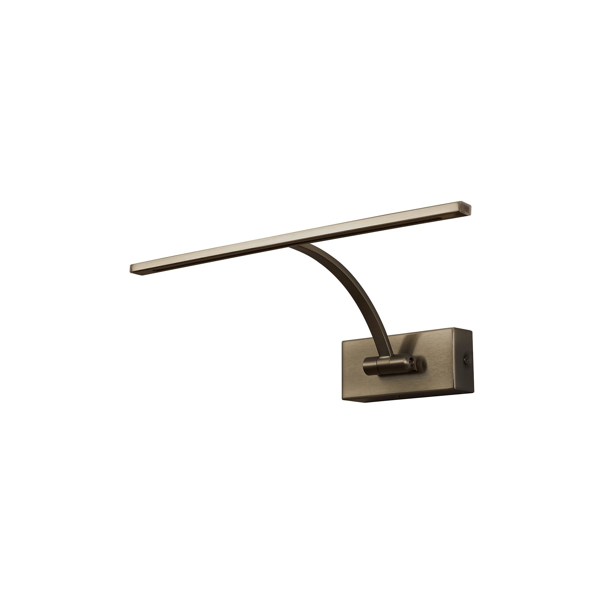 Small Adjustable Arm Bronze LED Picture Light, 35cm