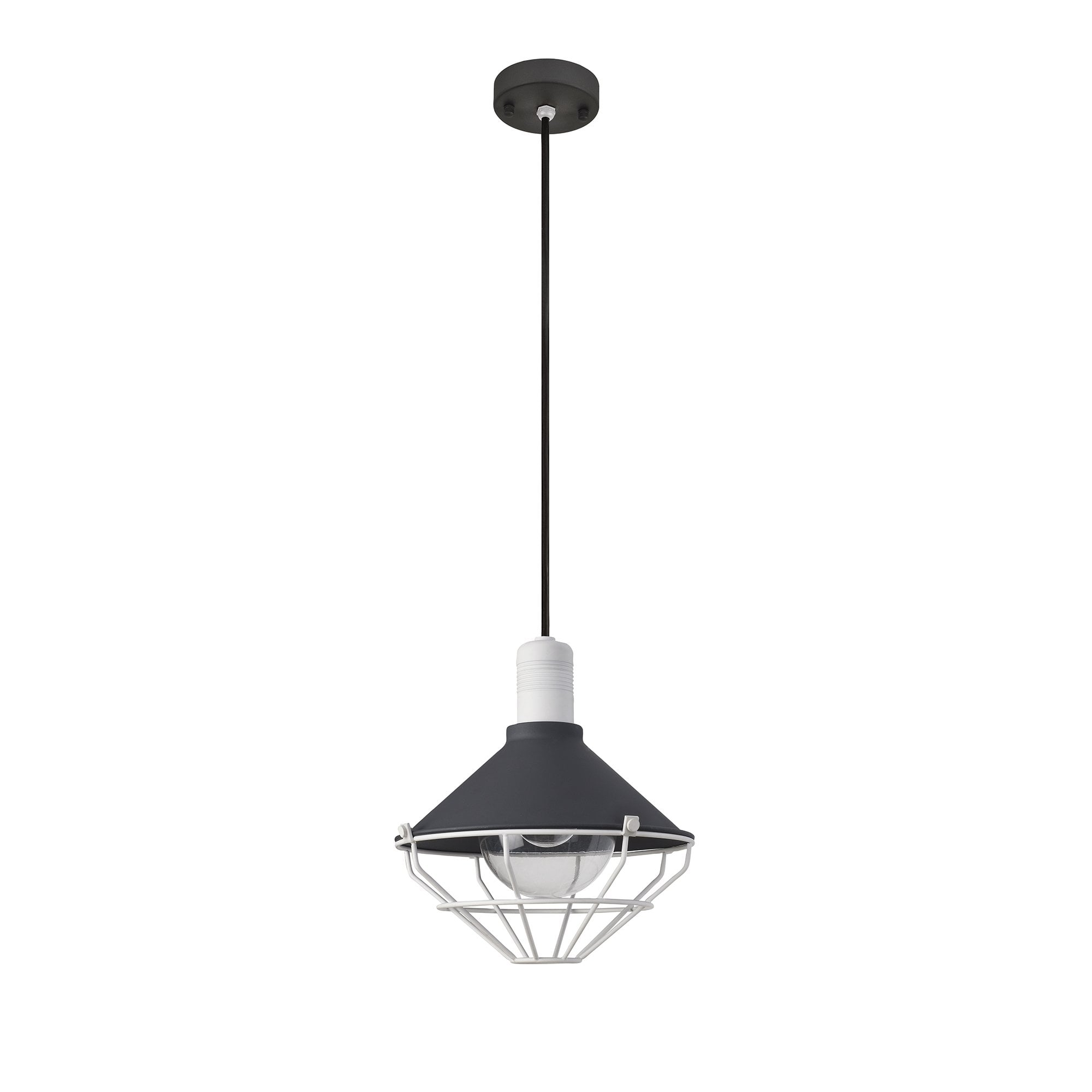 Pendant, 1 Light E27, IP65, Antracite/Matt White, 2yrs Warranty