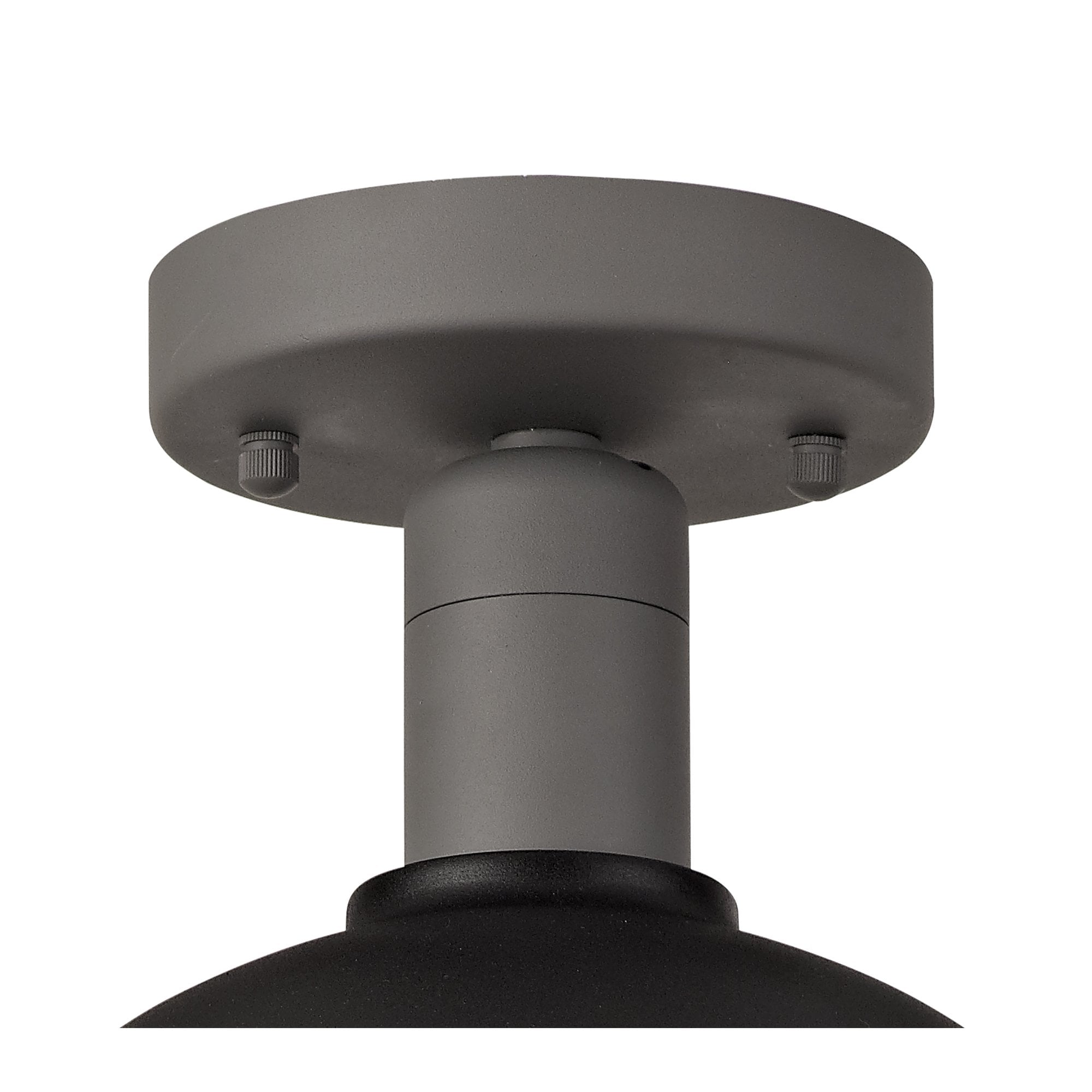 Ceiling, 1 Light E27, IP65, Matt Black/Grey, 2yrs Warranty