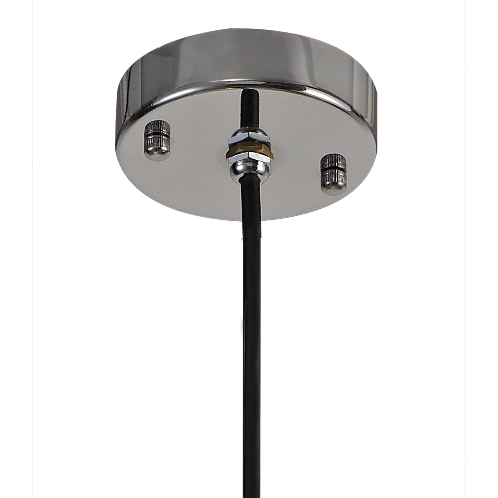 Pendant 1 Light E27 IP65 Exterior Titanium Silver/Polished Chrome