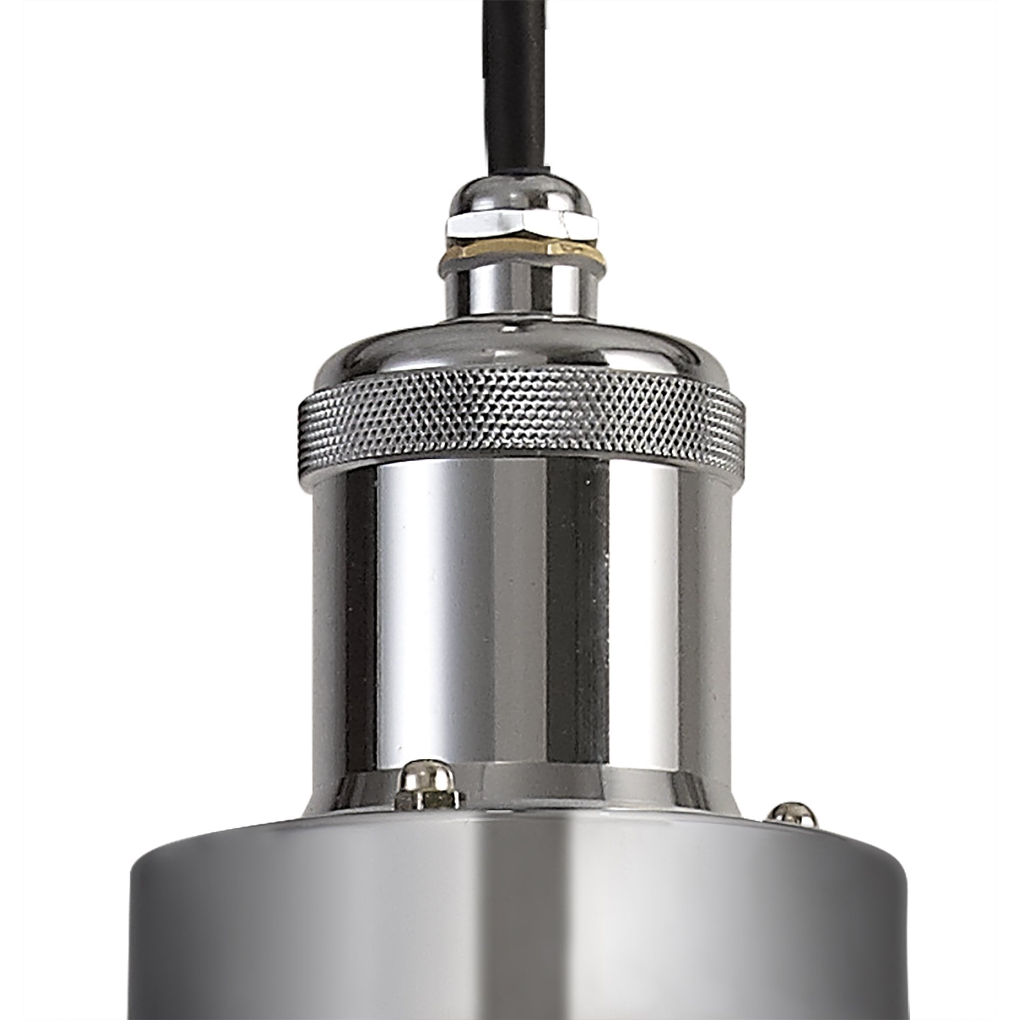 Pendant 1 Light E27 IP65 Exterior Titanium Silver/Polished Chrome