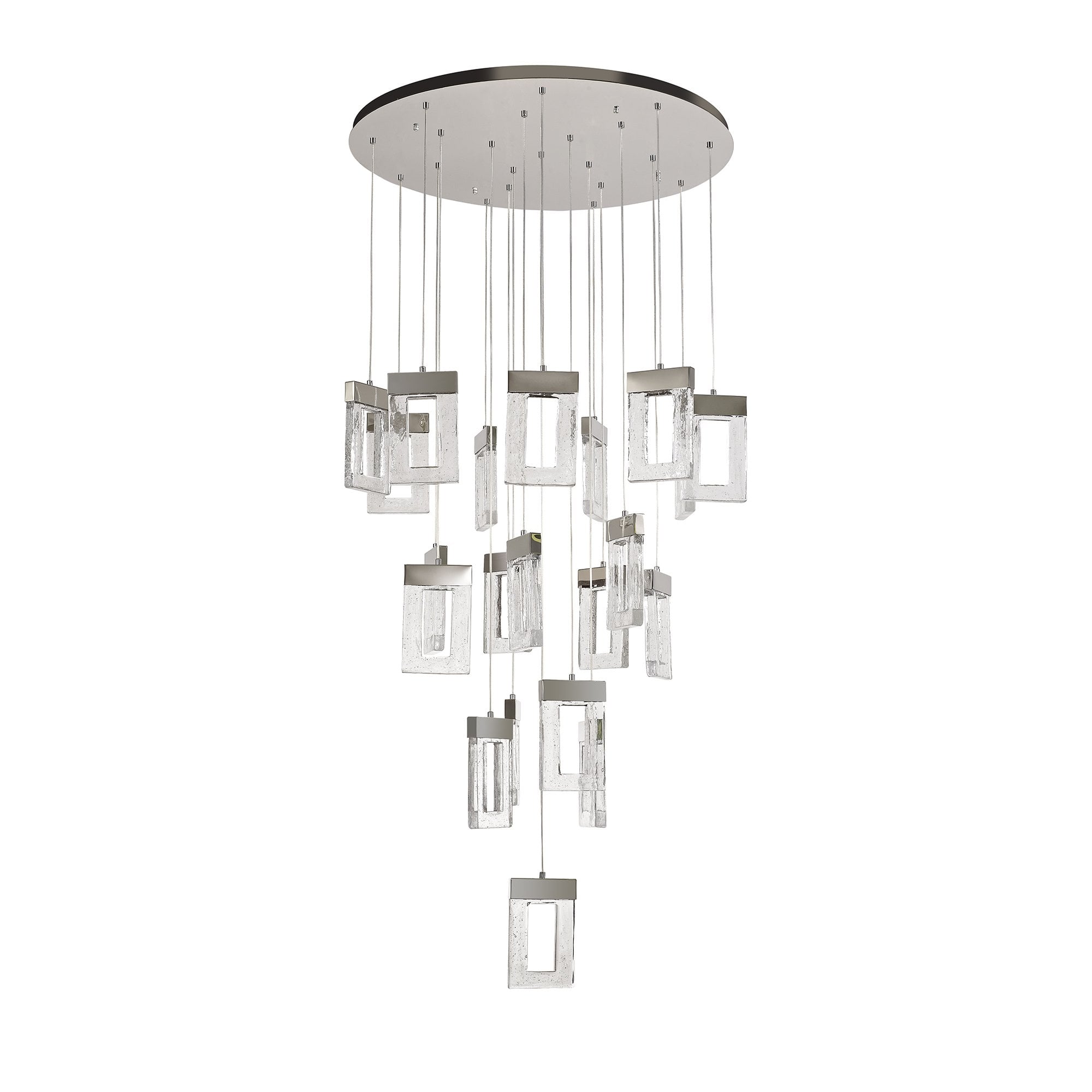 Pendant 5M, 21 x 4.5W LED, 3000K, 3360lm, Polished Chrome, 3yrs Warranty