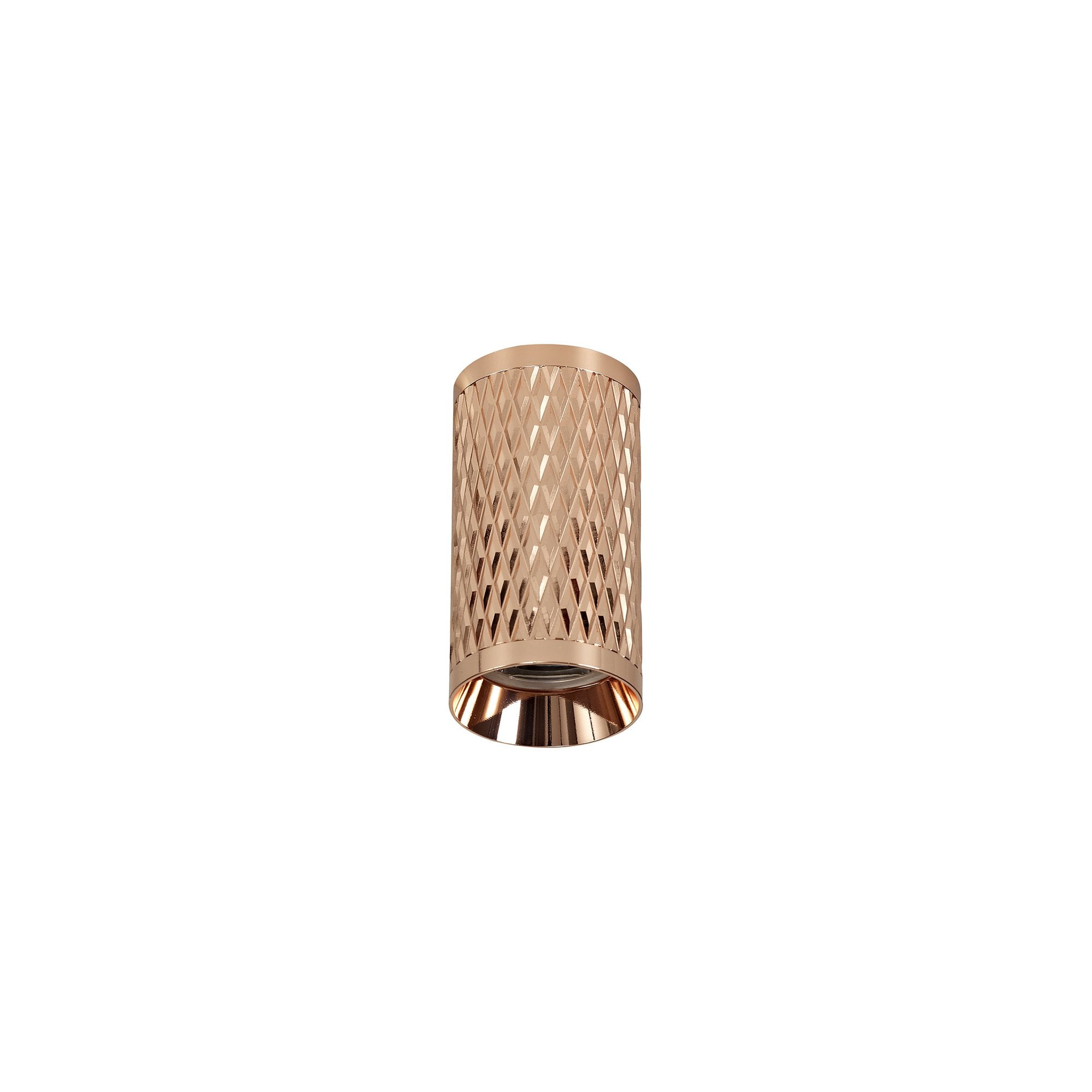 11cm Surface Mounted Ceiling Light, 1 x GU10, Rose Gold