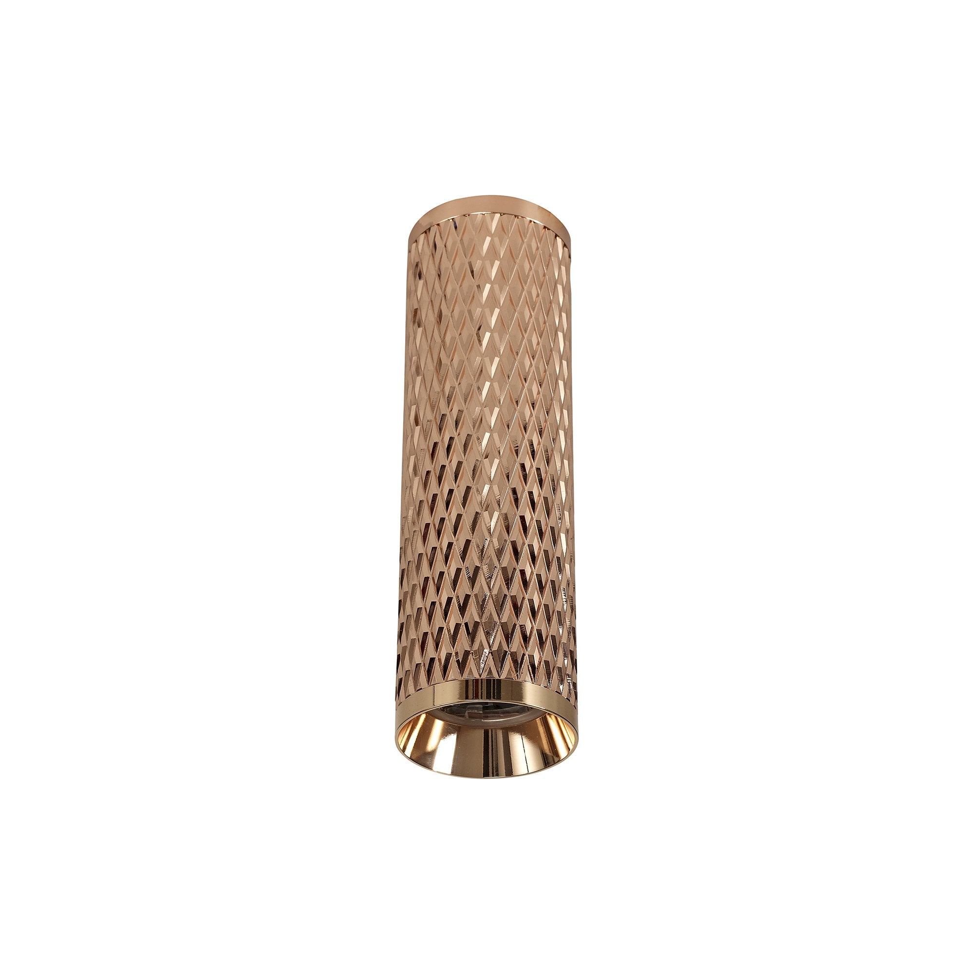 20cm Surface Mounted Ceiling Light, 1 x GU10, Rose Gold