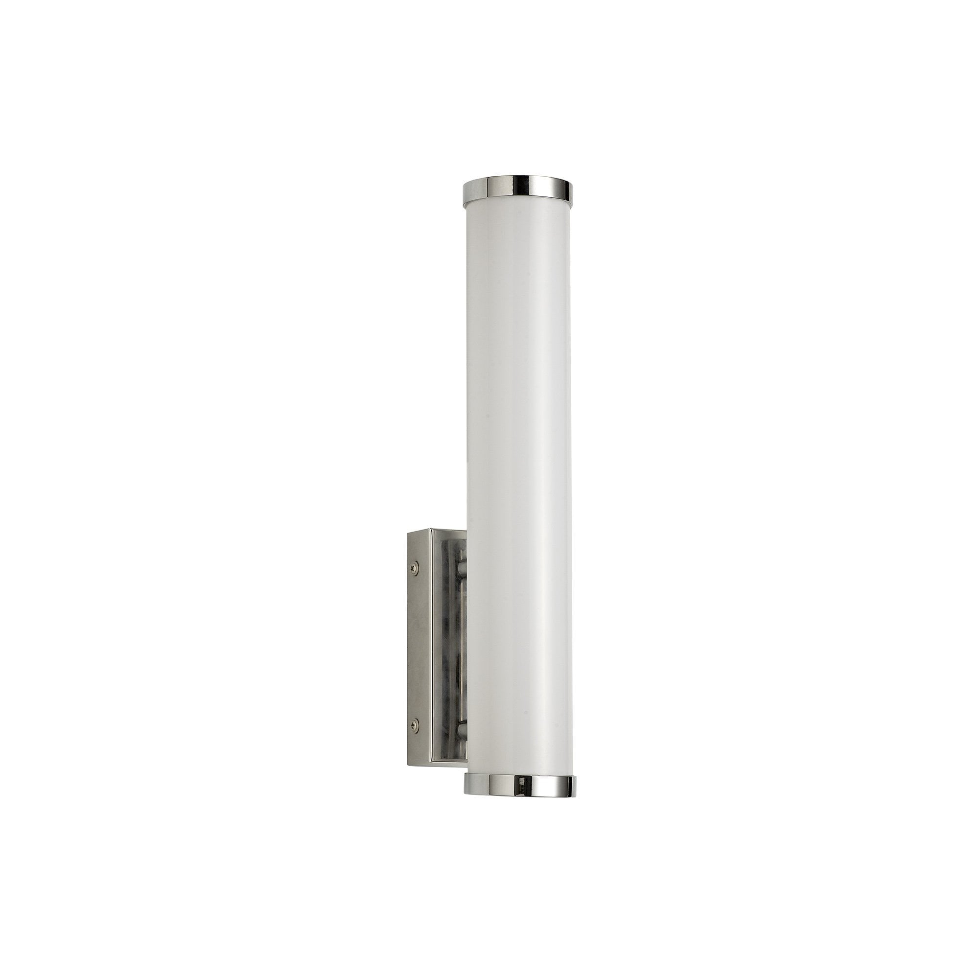 Wall Lamp Small, 1 x 9W LED, 4000K, 621lm, IP44, Polished Chrome, 3yrs Warranty