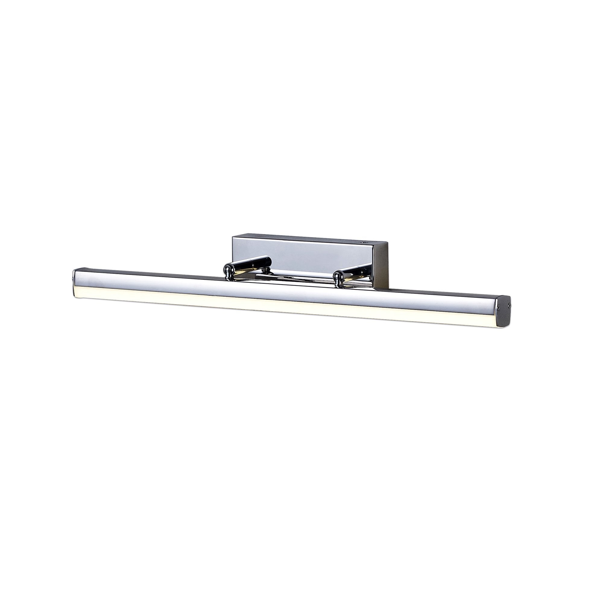 Wall Lamp Small Adjustable, 1 x 6W LED, 4000K, 612lm, IP44, Polished Chrome, 3yrs Warranty