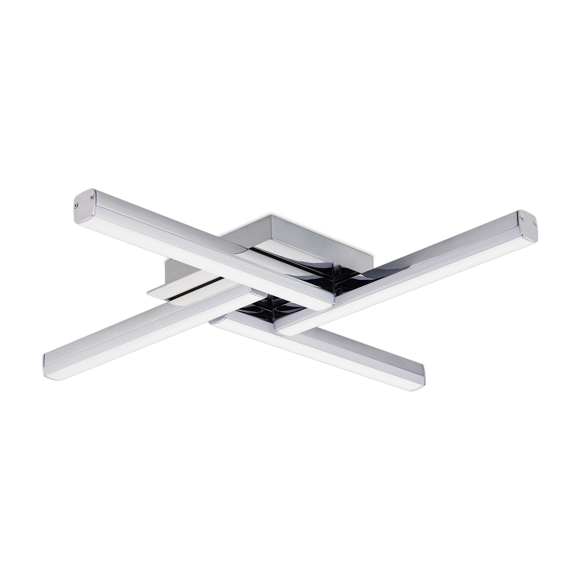 4 Light Ceiling, 4 x 6W LED, 4000K, 2210lm, IP44, Polished Chrome, 3yrs Warranty