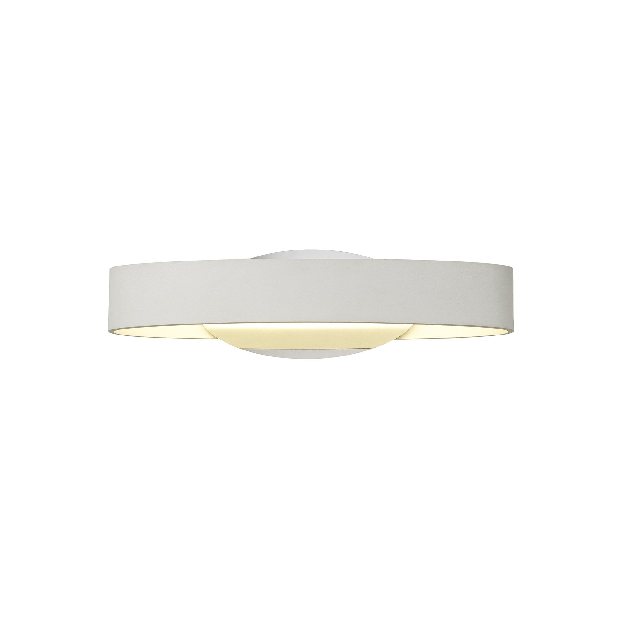 Wall Lamp, 1 x 6W LED, 3000K, 480lm, White/Polished Chrome, 3yrs Warranty