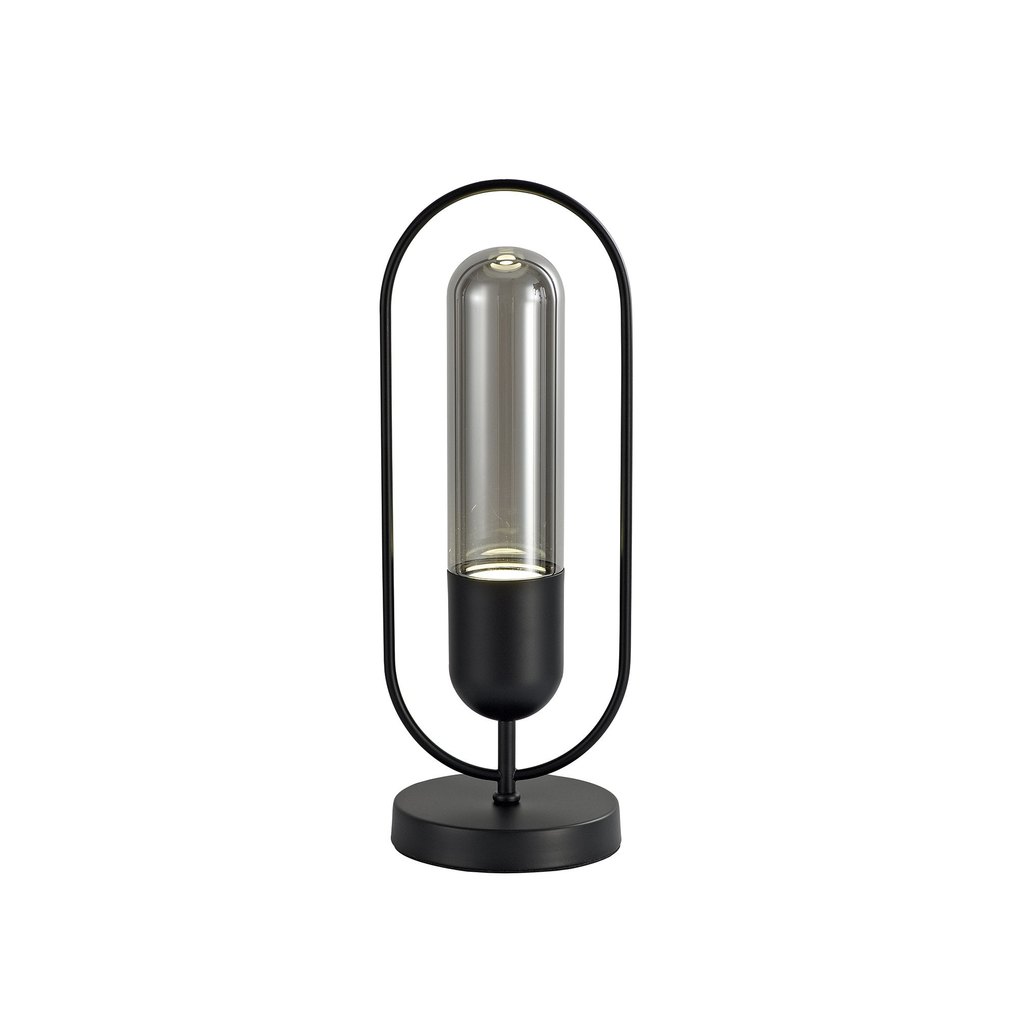 Table Lamp, 1 x 7W LED, 4000K, 790lm, Black/Smoked, 3yrs Warranty