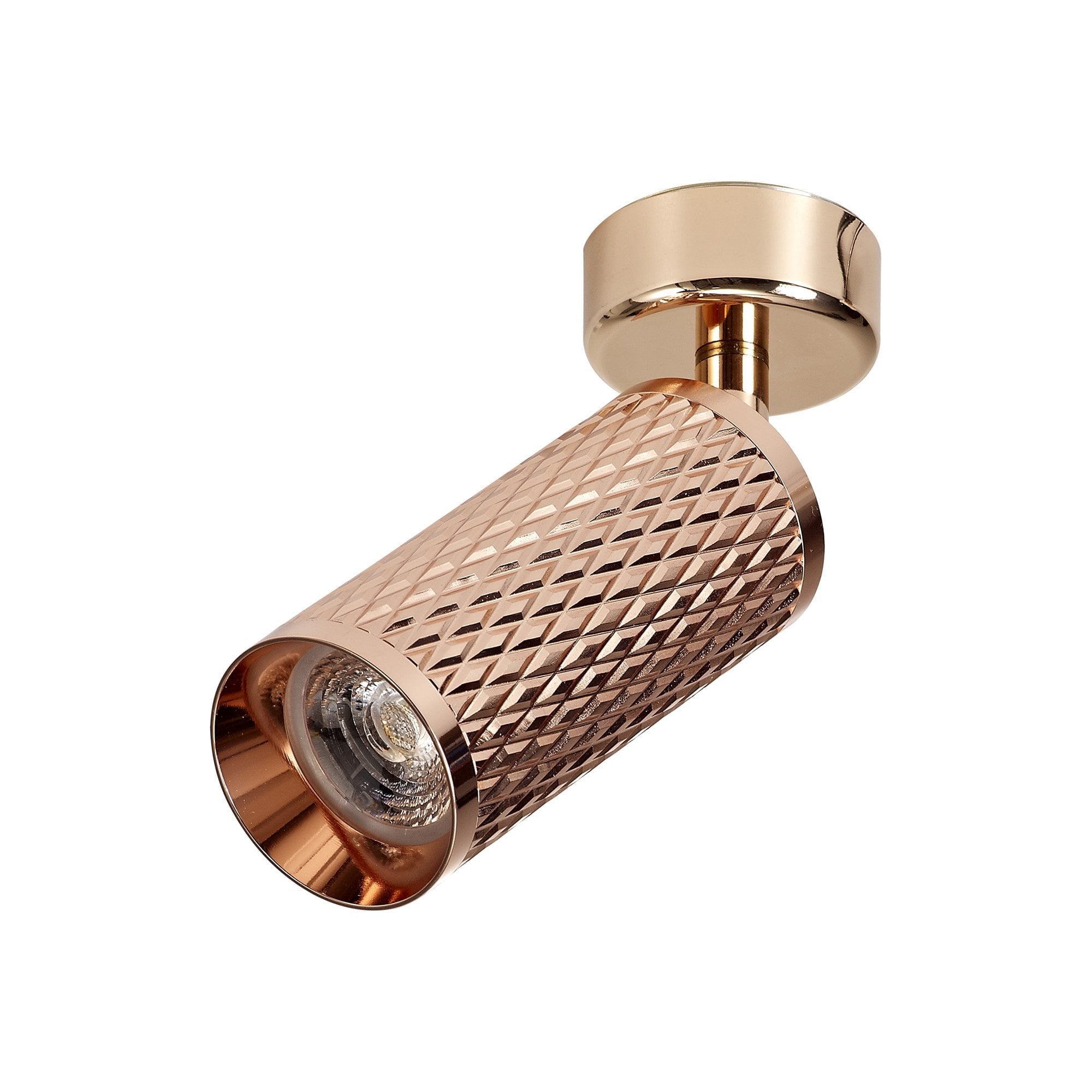 Surface Mounted Spot Light, 1 x GU10, Rose Gold