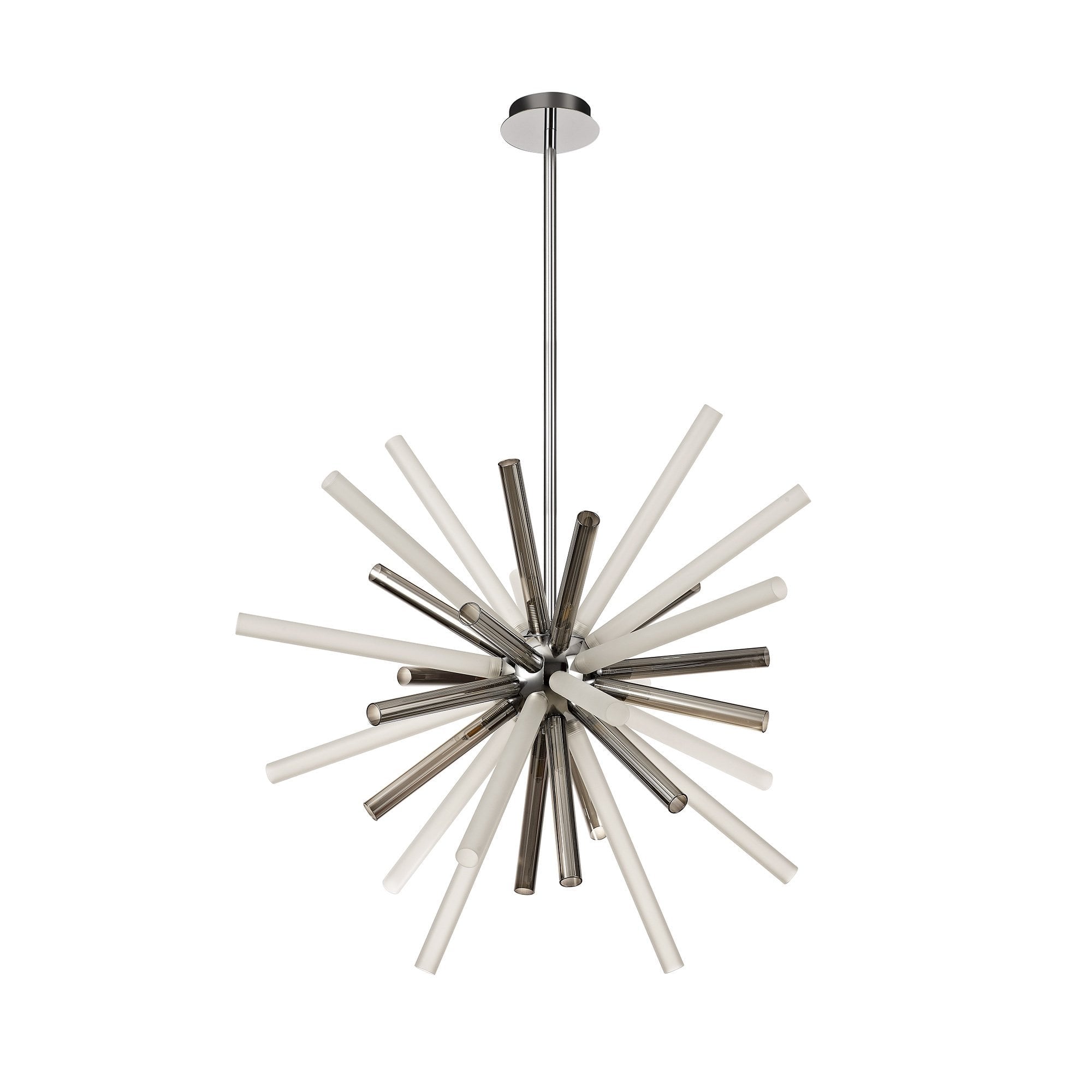 Pendant 16 Light G9, Smoked & Frosted/Polished Chrome