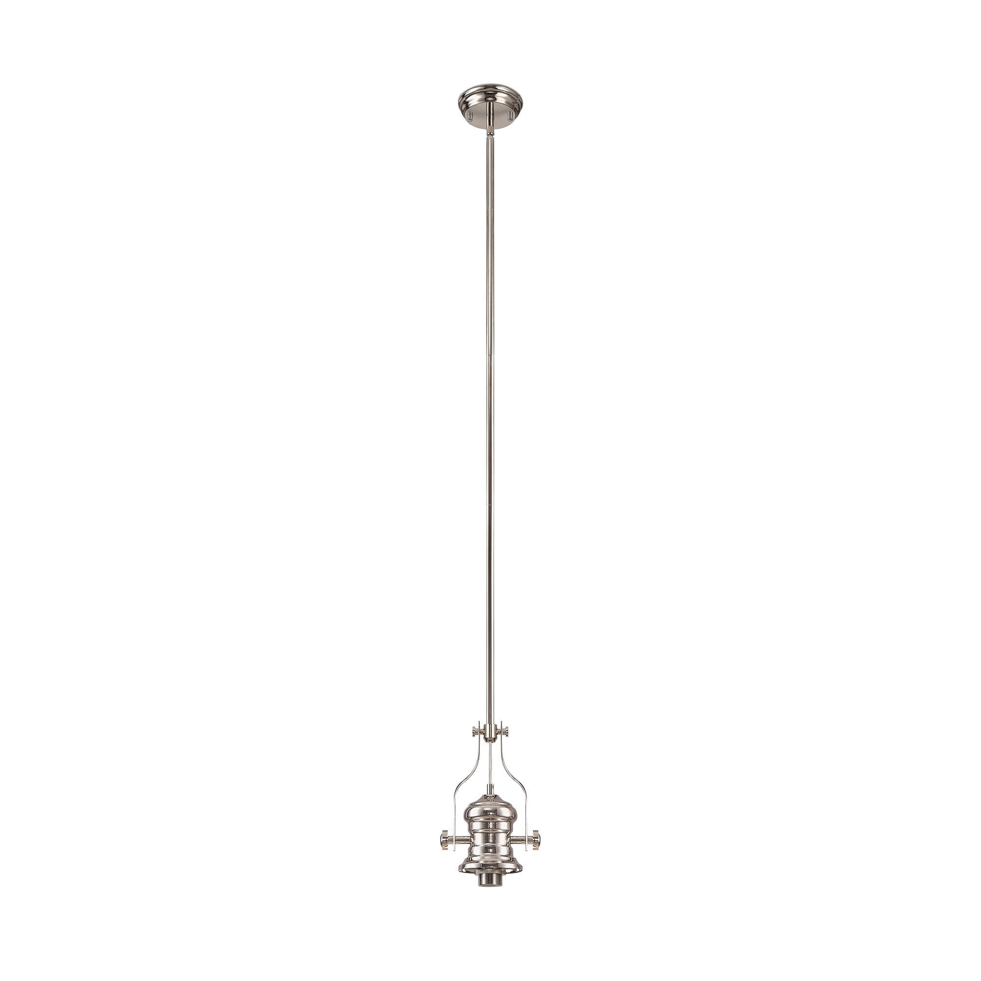 Frame Only Pendant, 1 x E27, Polished Nickel