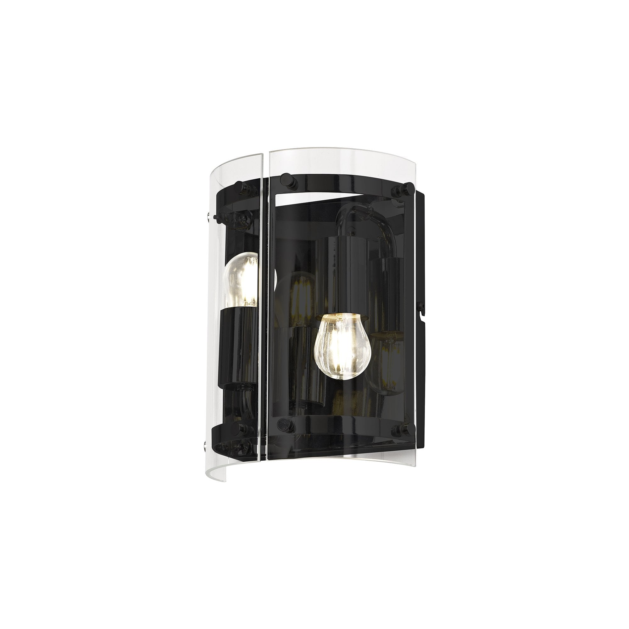 Wall Light, 2 Light E27, Matt Black