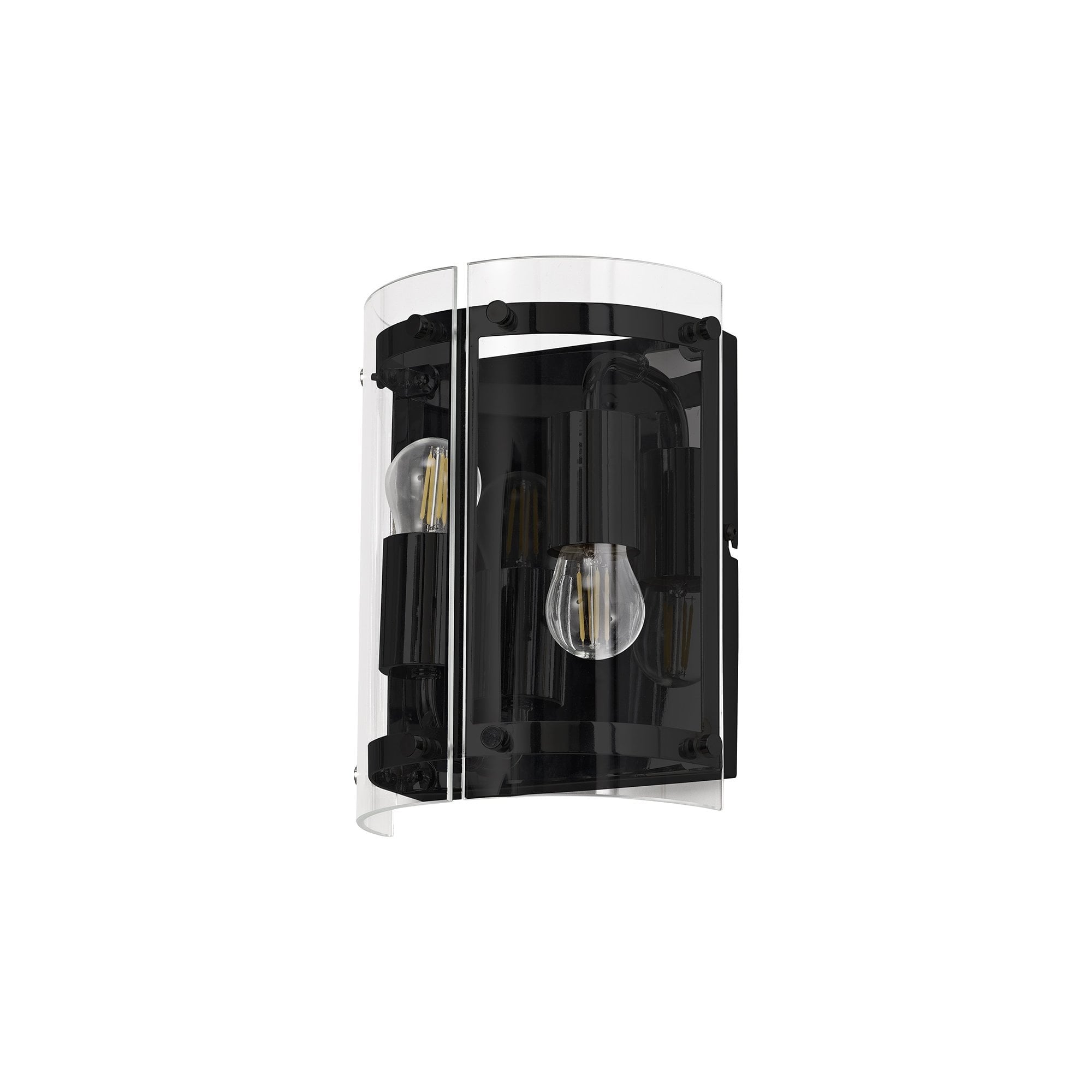 Wall Light, 2 Light E27, Matt Black