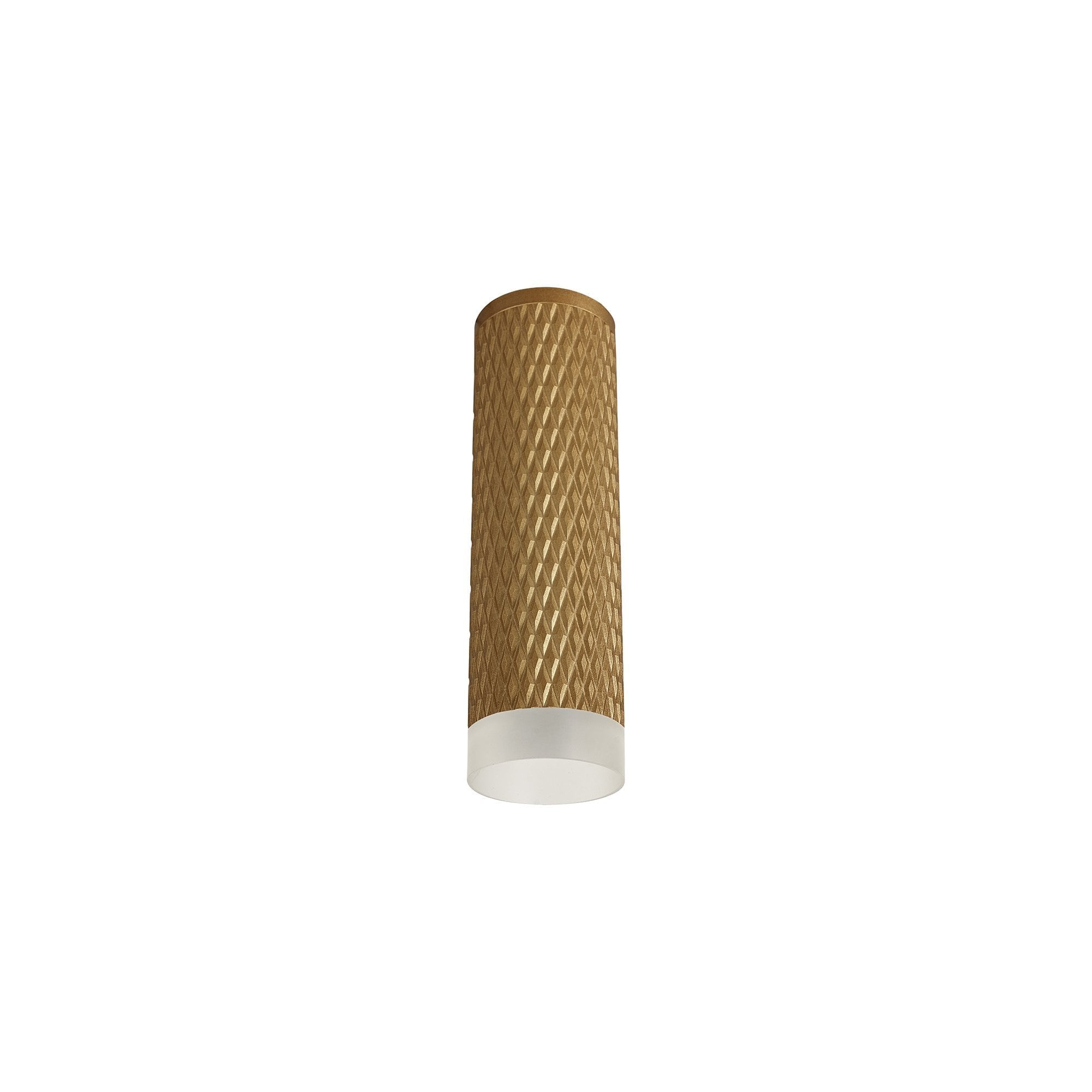 1 Light 20cm Surface Mounted Ceiling GU10, Champagne Gold/Acrylic Ring