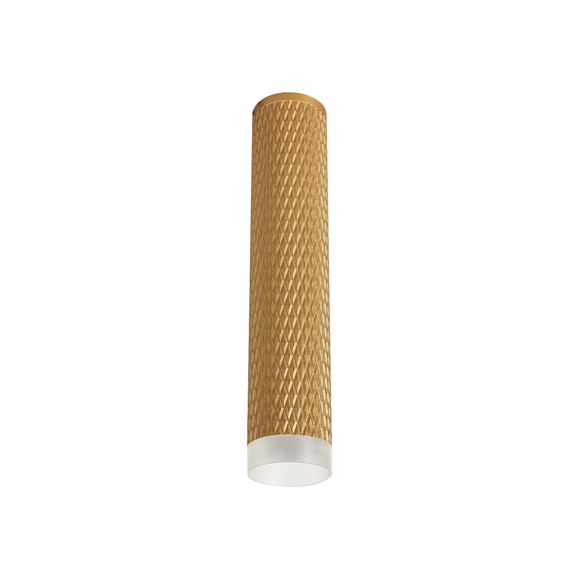 1 Light 30cm Surface Mounted Ceiling GU10, Champagne Gold/Acrylic Ring